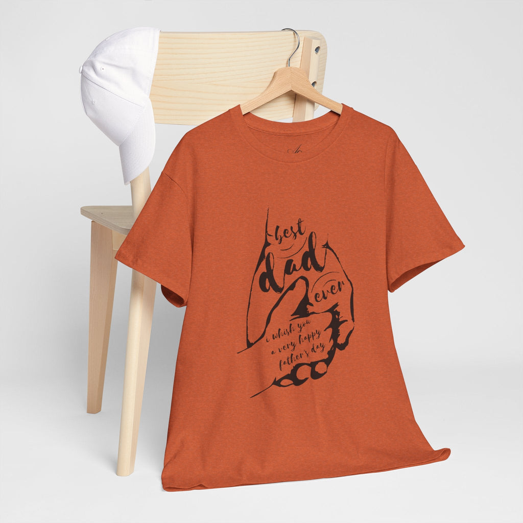 Best Dad Ever T-Shirt | Unisex Heavy Cotton Tee for Father's Day, Gifts for Dads, Cool Dad Apparel, Everyday Wear, Family Celebrations - Metamorphosis Creations