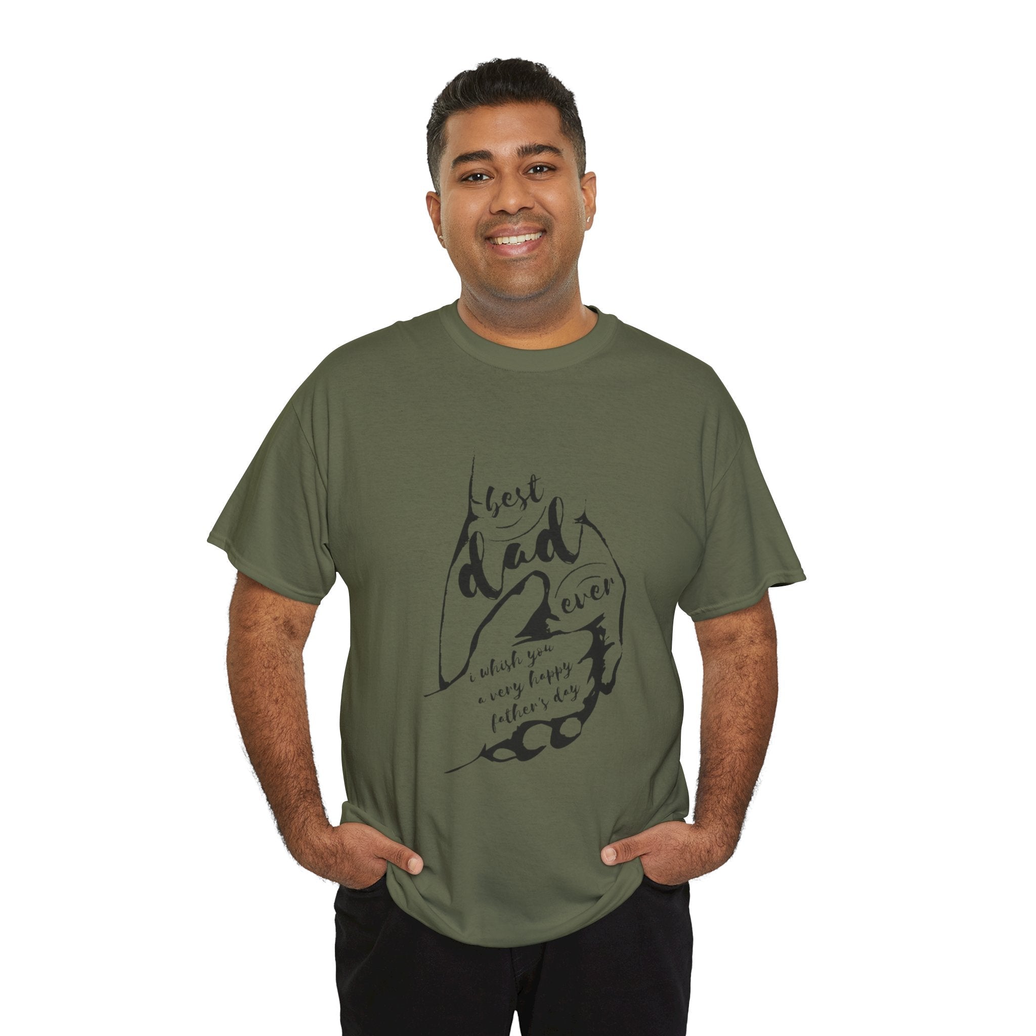 Best Dad Ever T-Shirt | Unisex Heavy Cotton Tee for Father's Day, Gifts for Dads, Cool Dad Apparel, Everyday Wear, Family Celebrations - Metamorphosis Creations