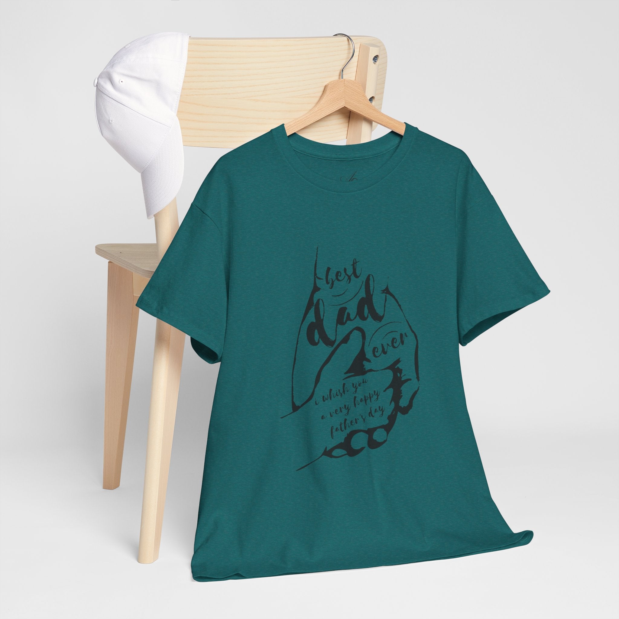 Best Dad Ever T-Shirt | Unisex Heavy Cotton Tee for Father's Day, Gifts for Dads, Cool Dad Apparel, Everyday Wear, Family Celebrations - Metamorphosis Creations