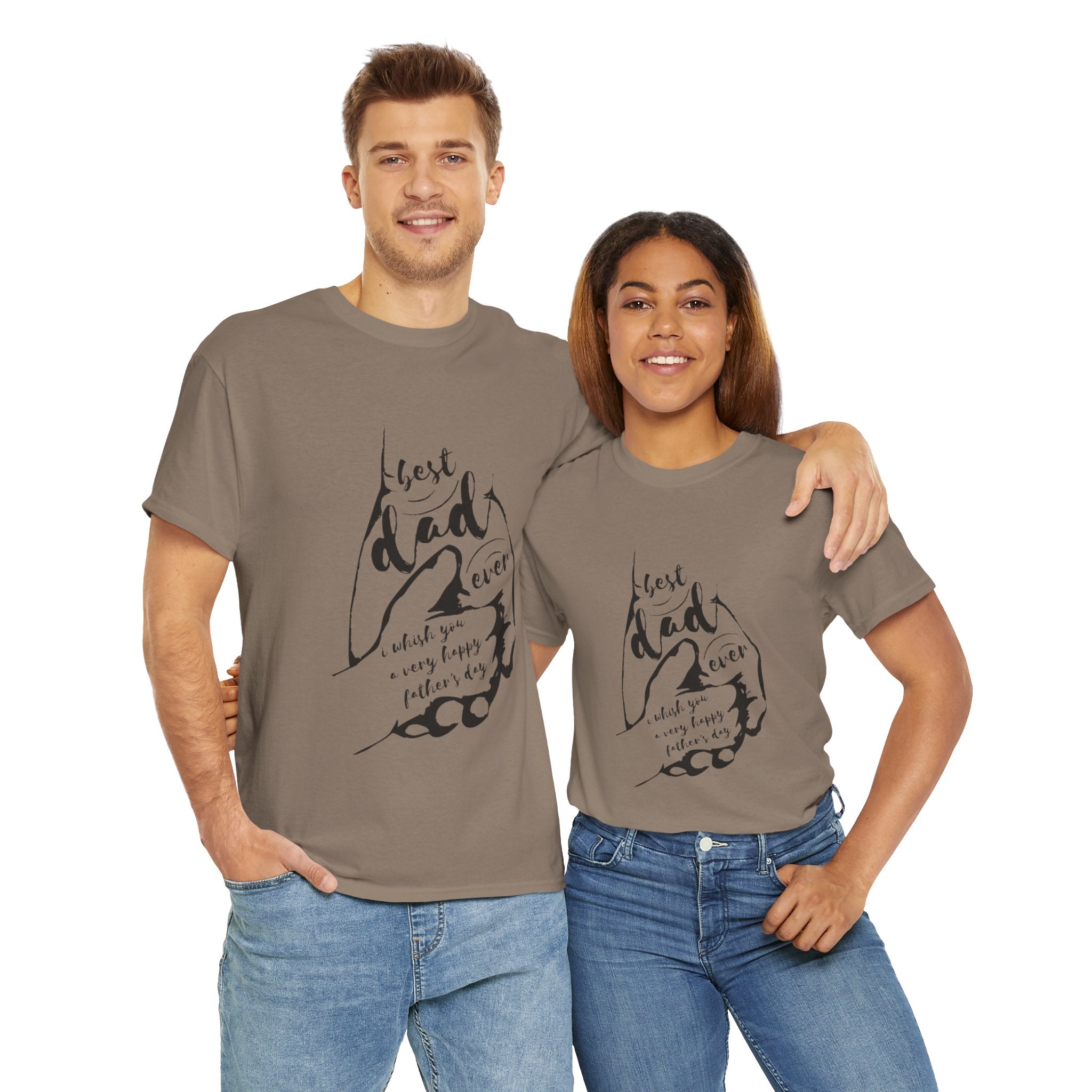 Best Dad Ever T-Shirt | Unisex Heavy Cotton Tee for Father's Day, Gifts for Dads, Cool Dad Apparel, Everyday Wear, Family Celebrations - Metamorphosis Creations