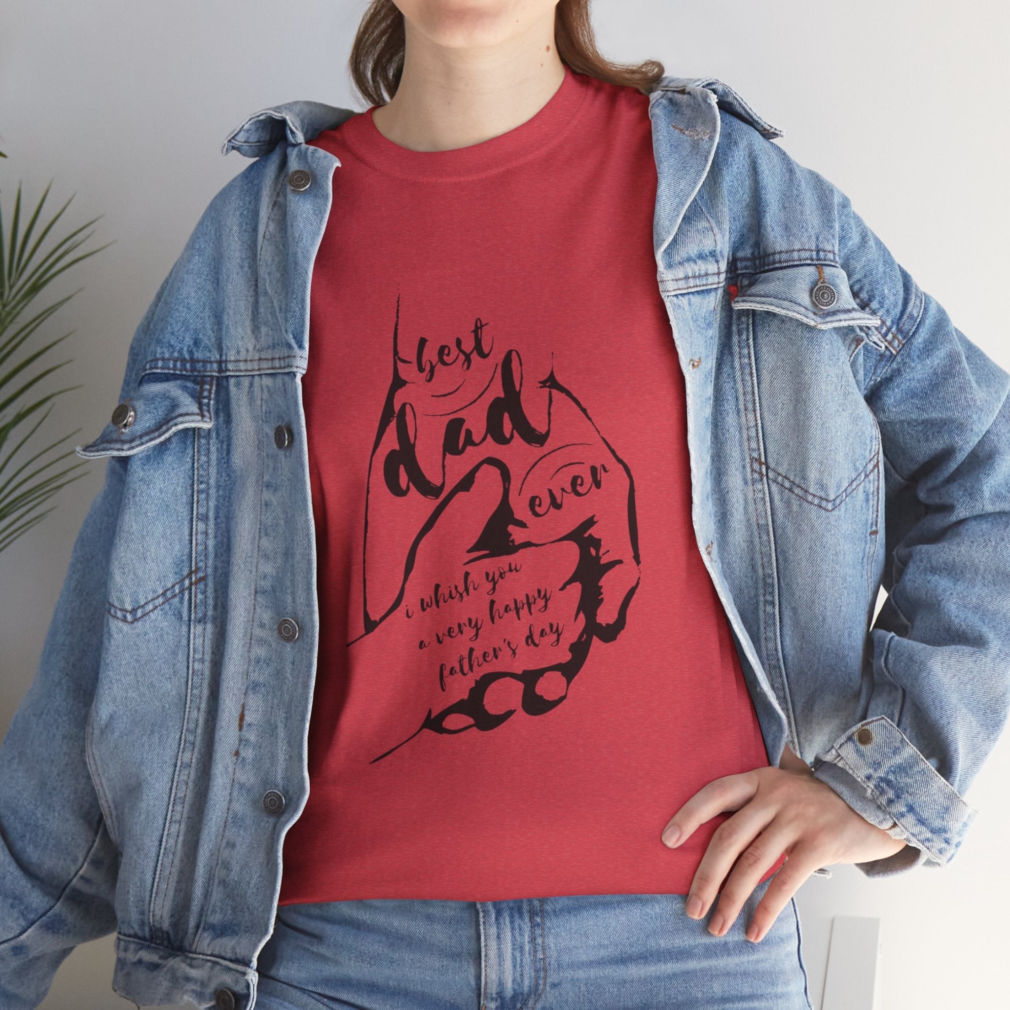 Best Dad Ever T-Shirt | Unisex Heavy Cotton Tee for Father's Day, Gifts for Dads, Cool Dad Apparel, Everyday Wear, Family Celebrations - Metamorphosis Creations