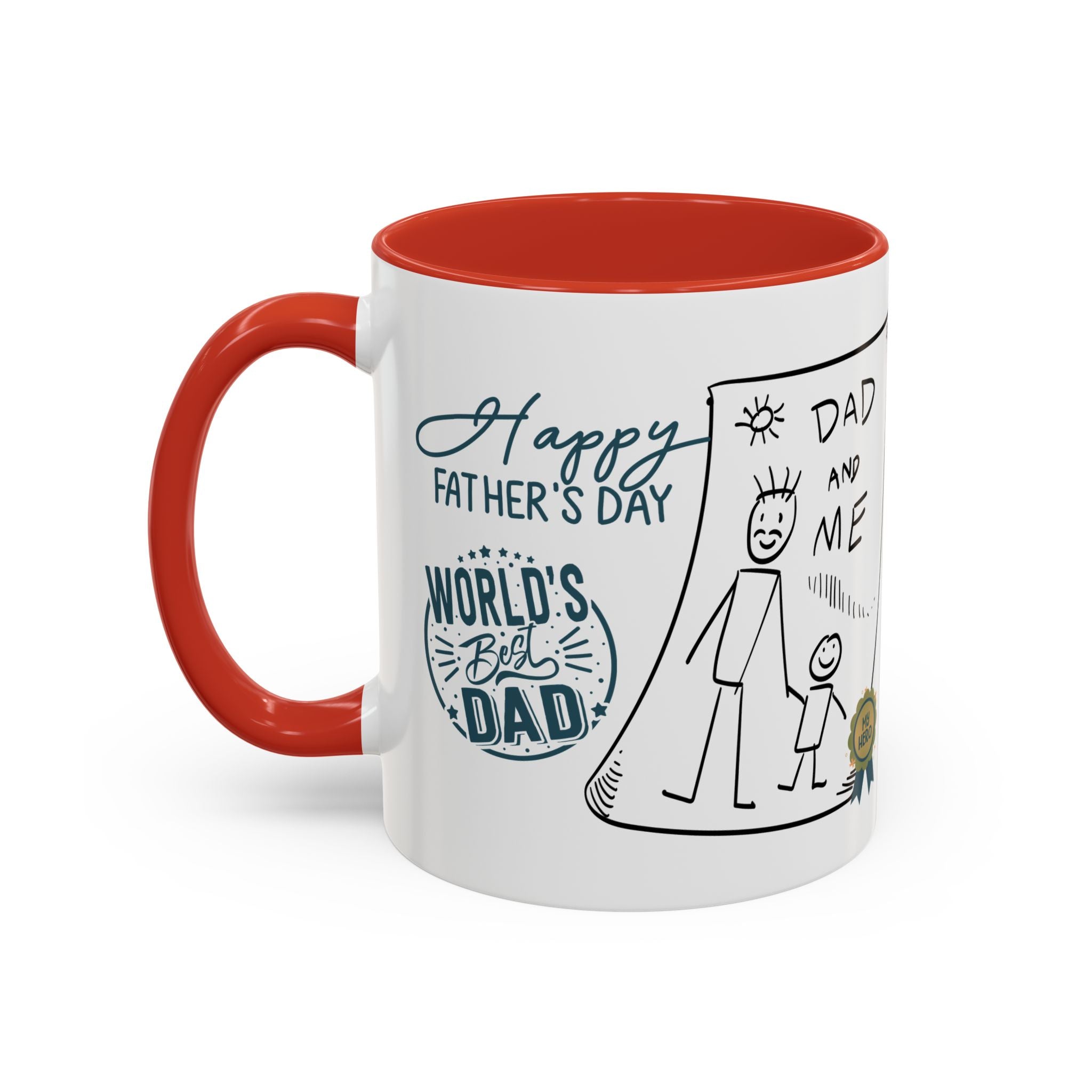 Best Dad Mug Masculine Design Mug Sentimental Fathers Gift Accent Coffee Mug (11, 15oz) - Metamorphosis Creations