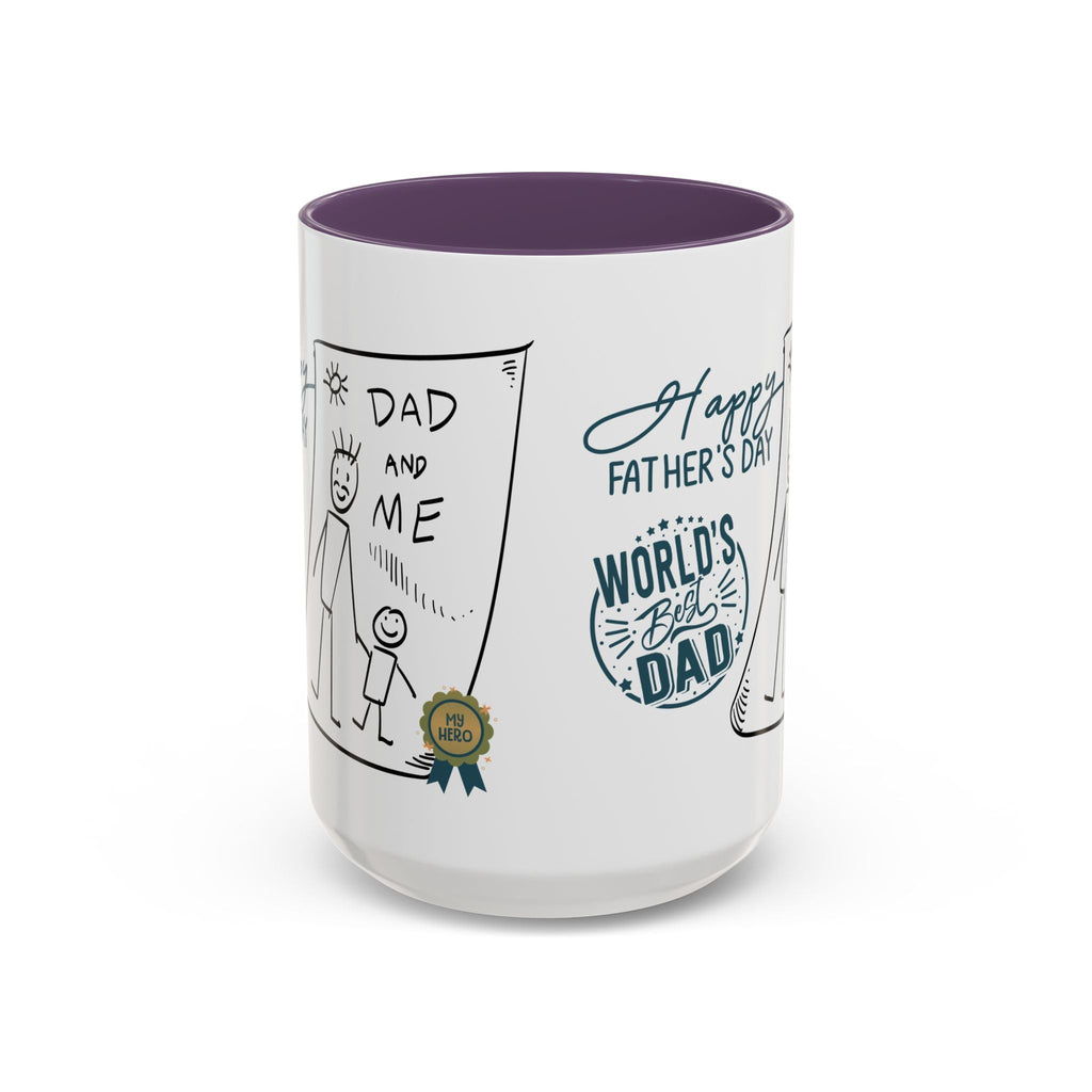 Best Dad Mug Masculine Design Mug Sentimental Fathers Gift Accent Coffee Mug (11, 15oz) - Metamorphosis Creations