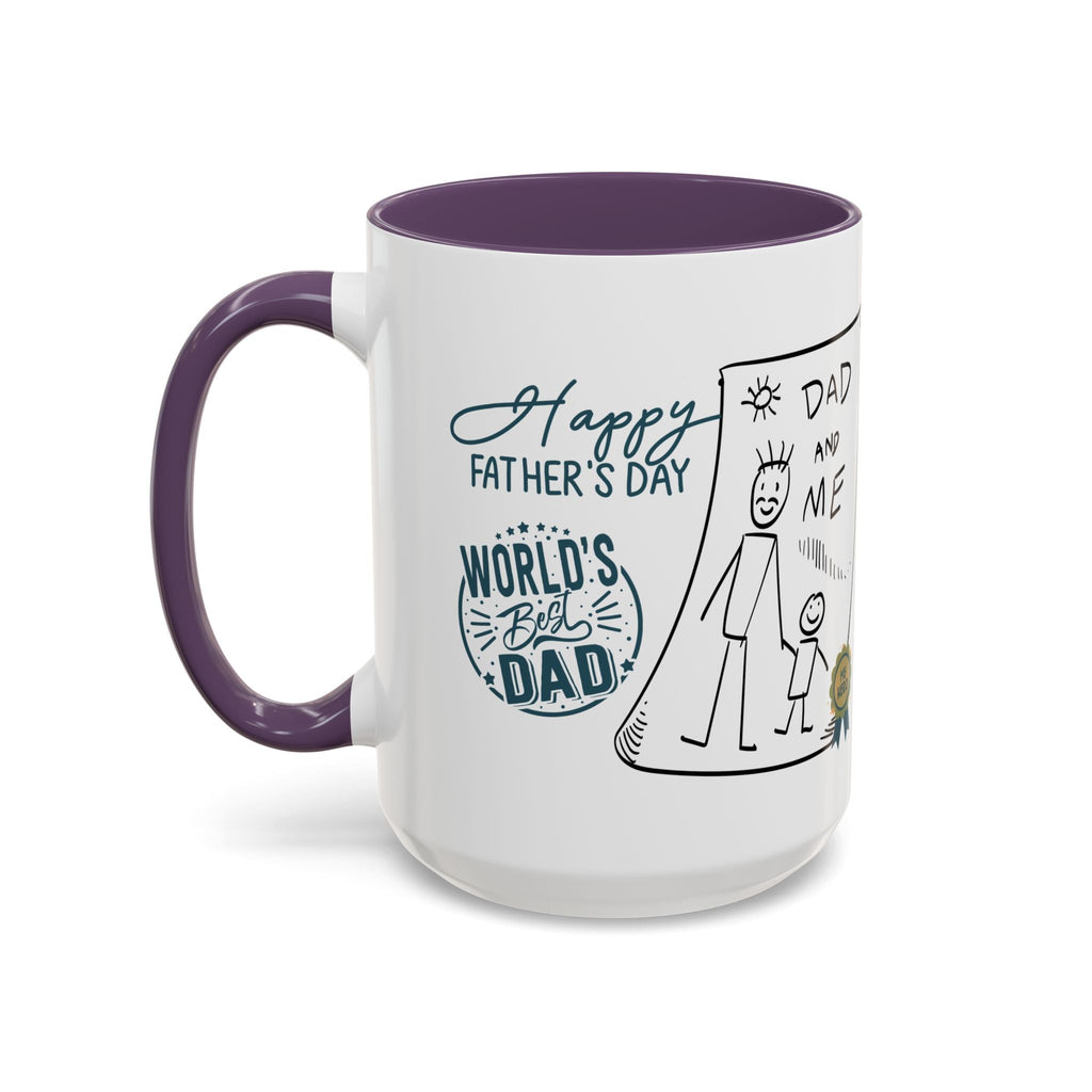 Best Dad Mug Masculine Design Mug Sentimental Fathers Gift Accent Coffee Mug (11, 15oz) - Metamorphosis Creations