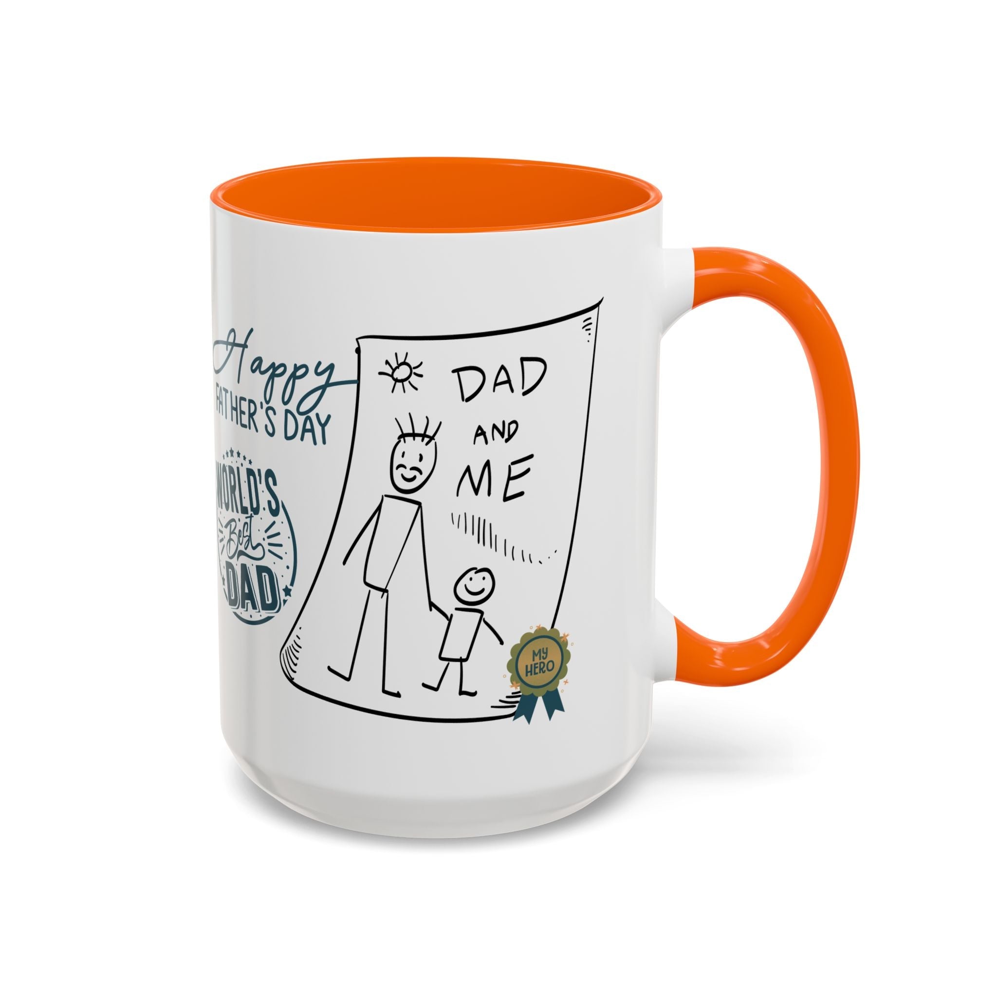 Best Dad Mug Masculine Design Mug Sentimental Fathers Gift Accent Coffee Mug (11, 15oz) - Metamorphosis Creations