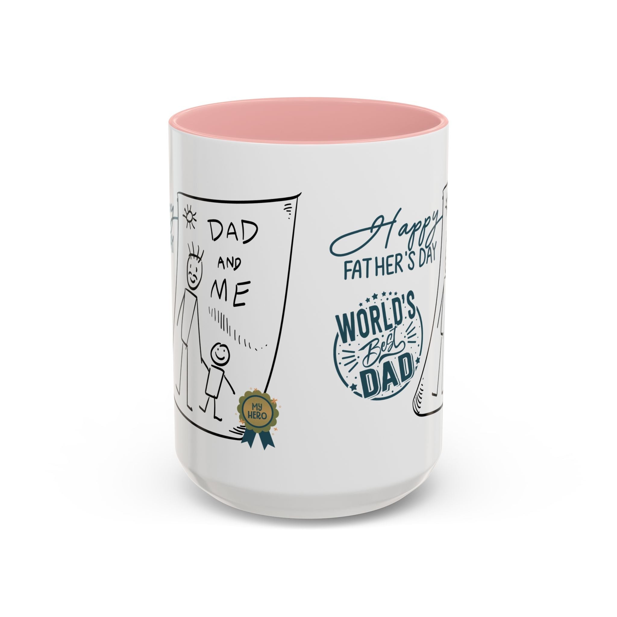 Best Dad Mug Masculine Design Mug Sentimental Fathers Gift Accent Coffee Mug (11, 15oz) - Metamorphosis Creations