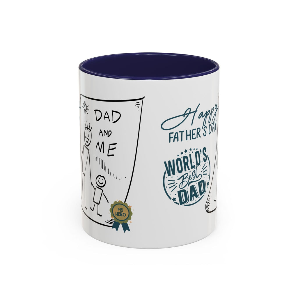 Best Dad Mug Masculine Design Mug Sentimental Fathers Gift Accent Coffee Mug (11, 15oz) - Metamorphosis Creations