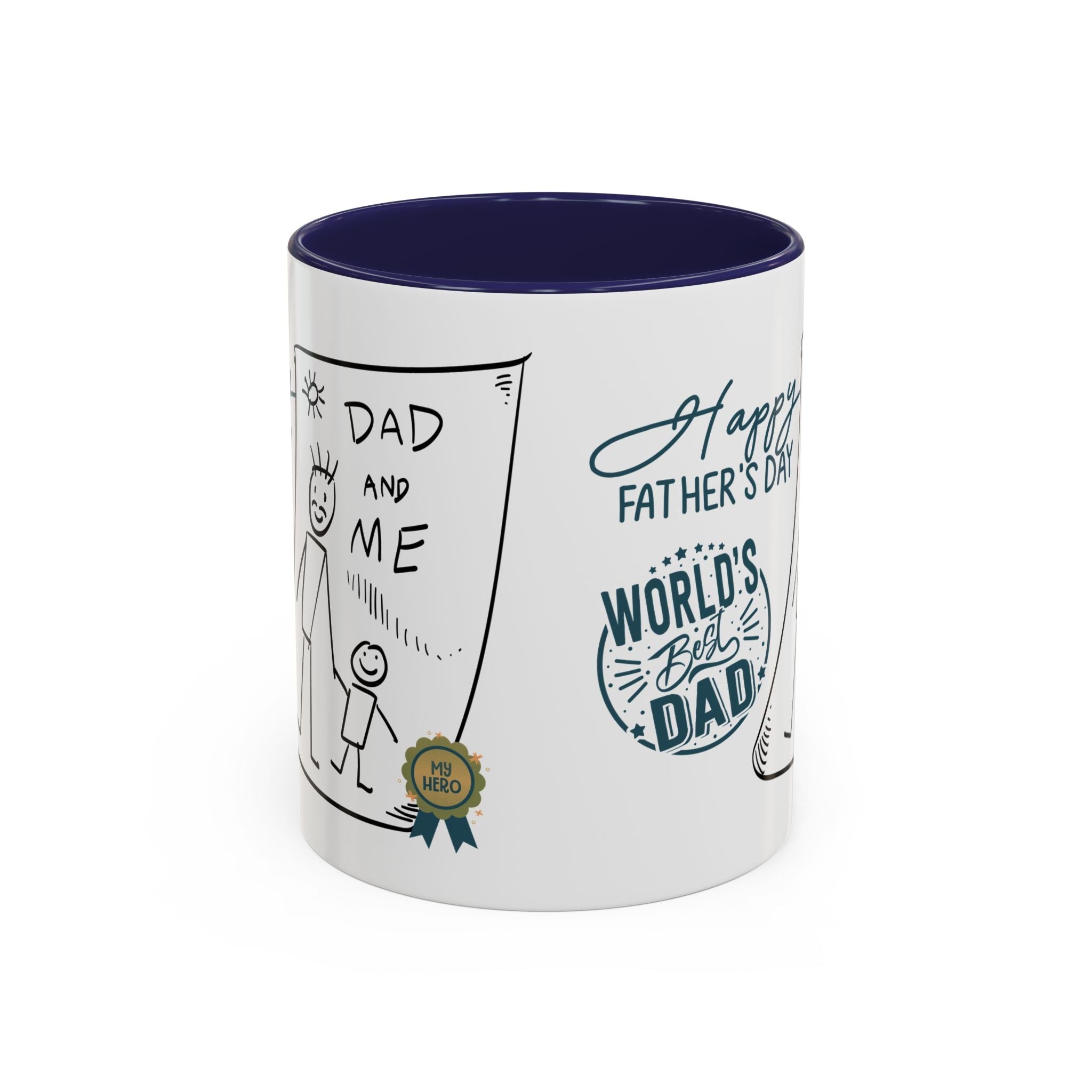 Best Dad Mug Masculine Design Mug Sentimental Fathers Gift Accent Coffee Mug (11, 15oz) - Metamorphosis Creations