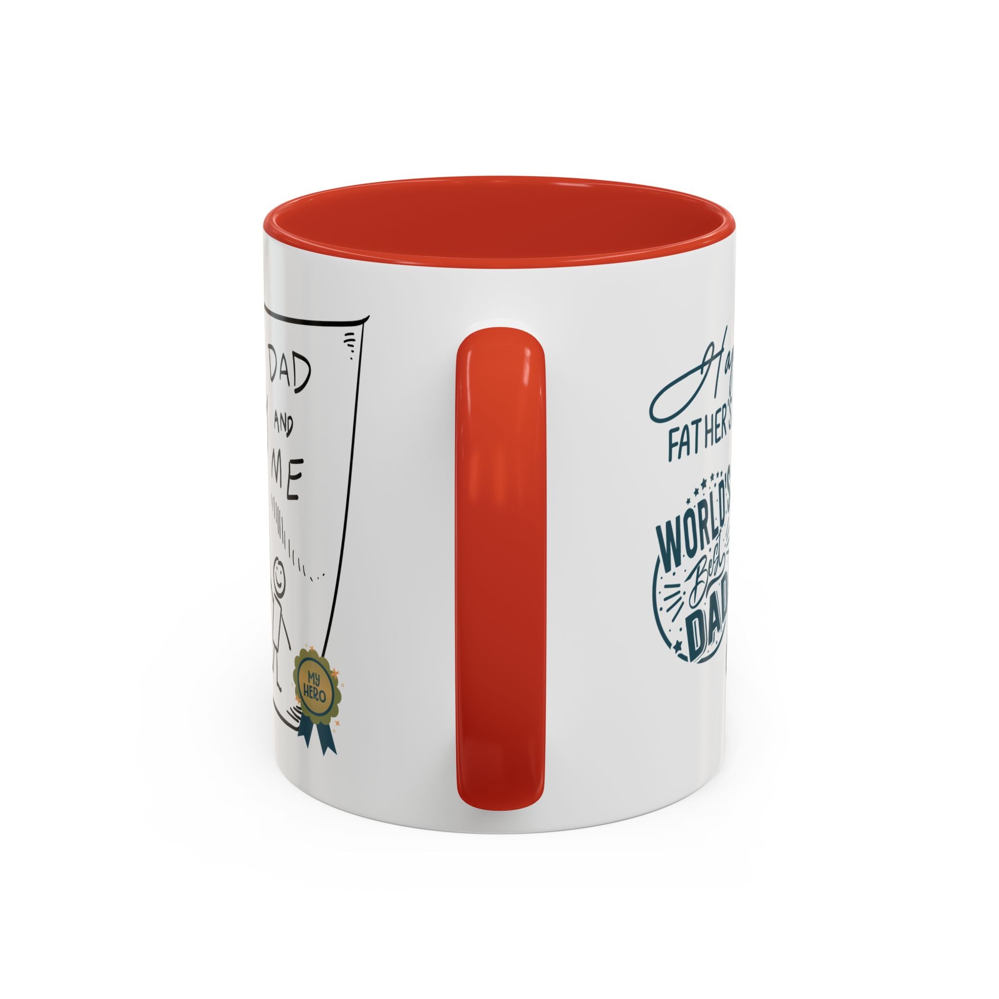 Best Dad Mug Masculine Design Mug Sentimental Fathers Gift Accent Coffee Mug (11, 15oz) - Metamorphosis Creations