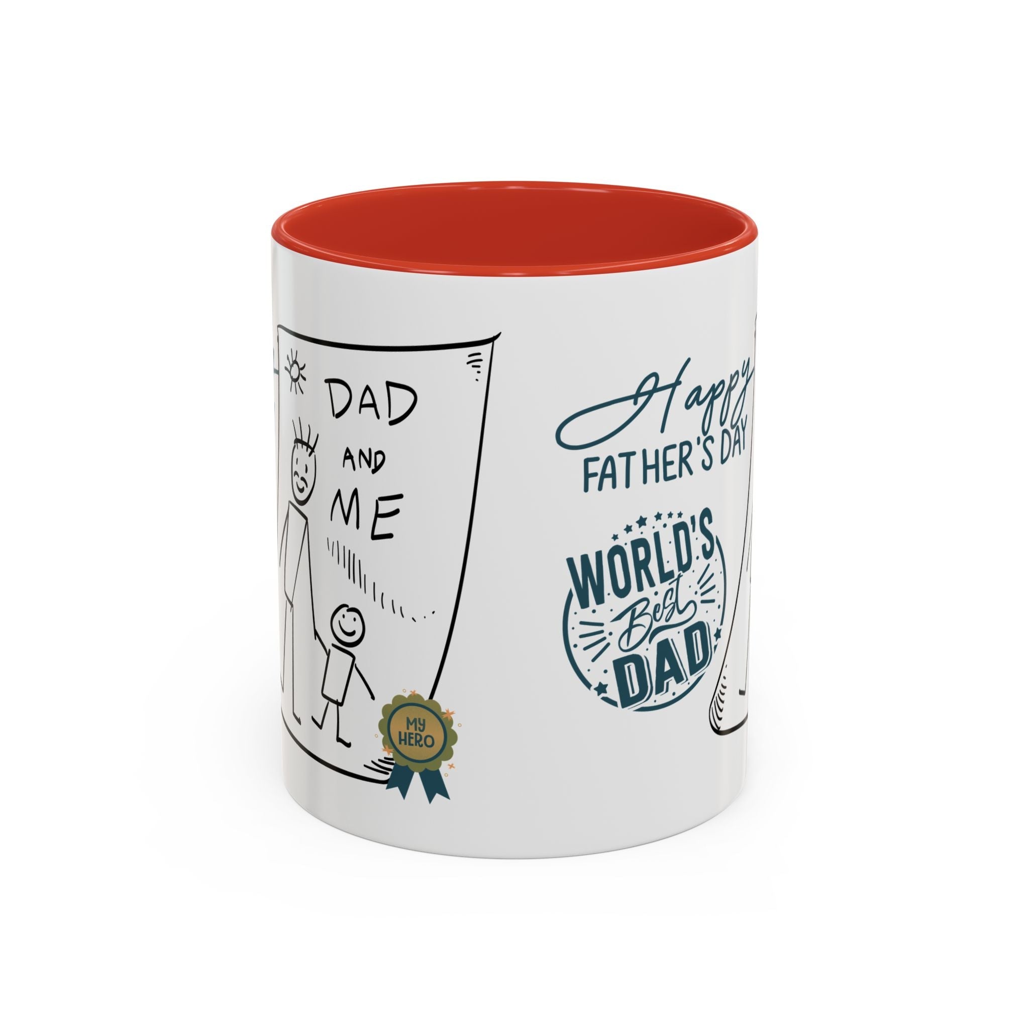 Best Dad Mug Masculine Design Mug Sentimental Fathers Gift Accent Coffee Mug (11, 15oz) - Metamorphosis Creations