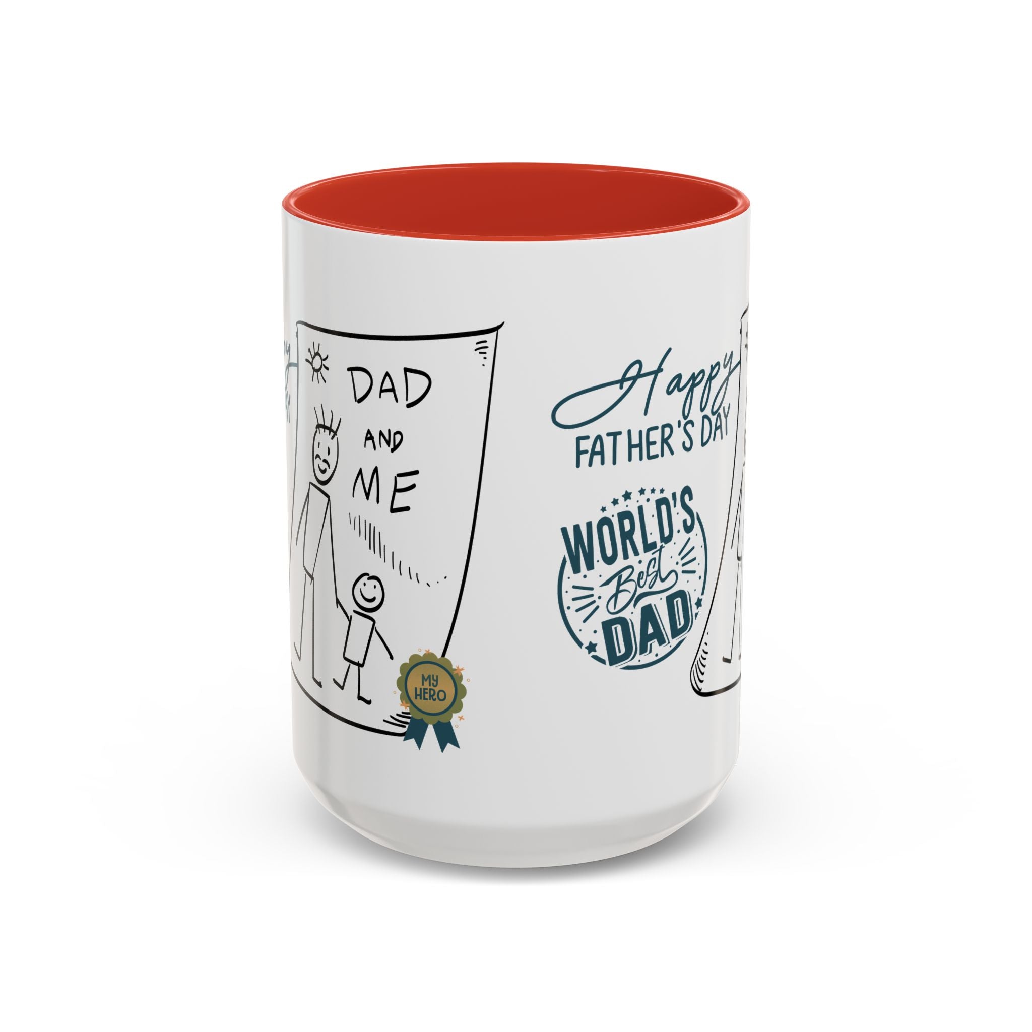 Best Dad Mug Masculine Design Mug Sentimental Fathers Gift Accent Coffee Mug (11, 15oz) - Metamorphosis Creations