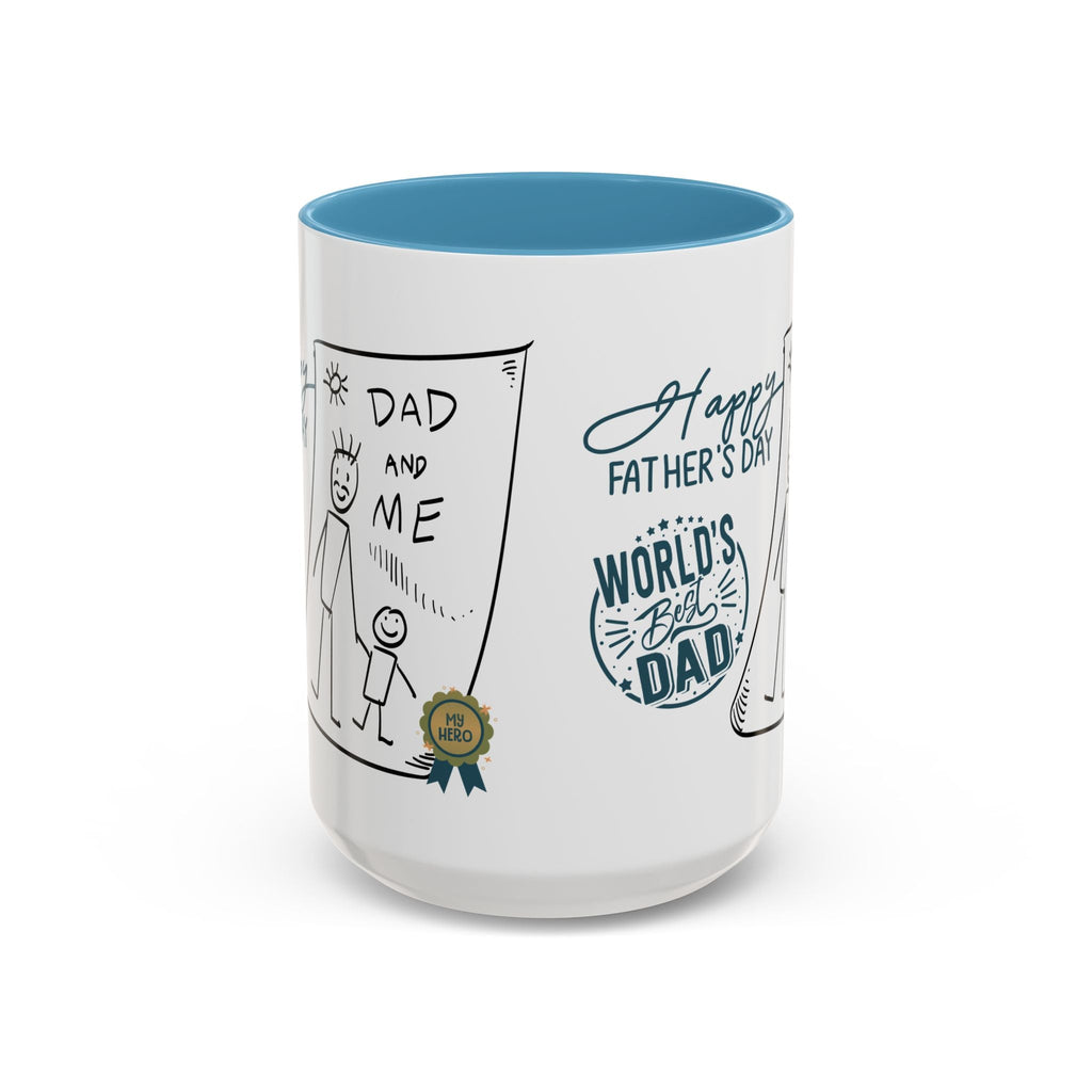 Best Dad Mug Masculine Design Mug Sentimental Fathers Gift Accent Coffee Mug (11, 15oz) - Metamorphosis Creations