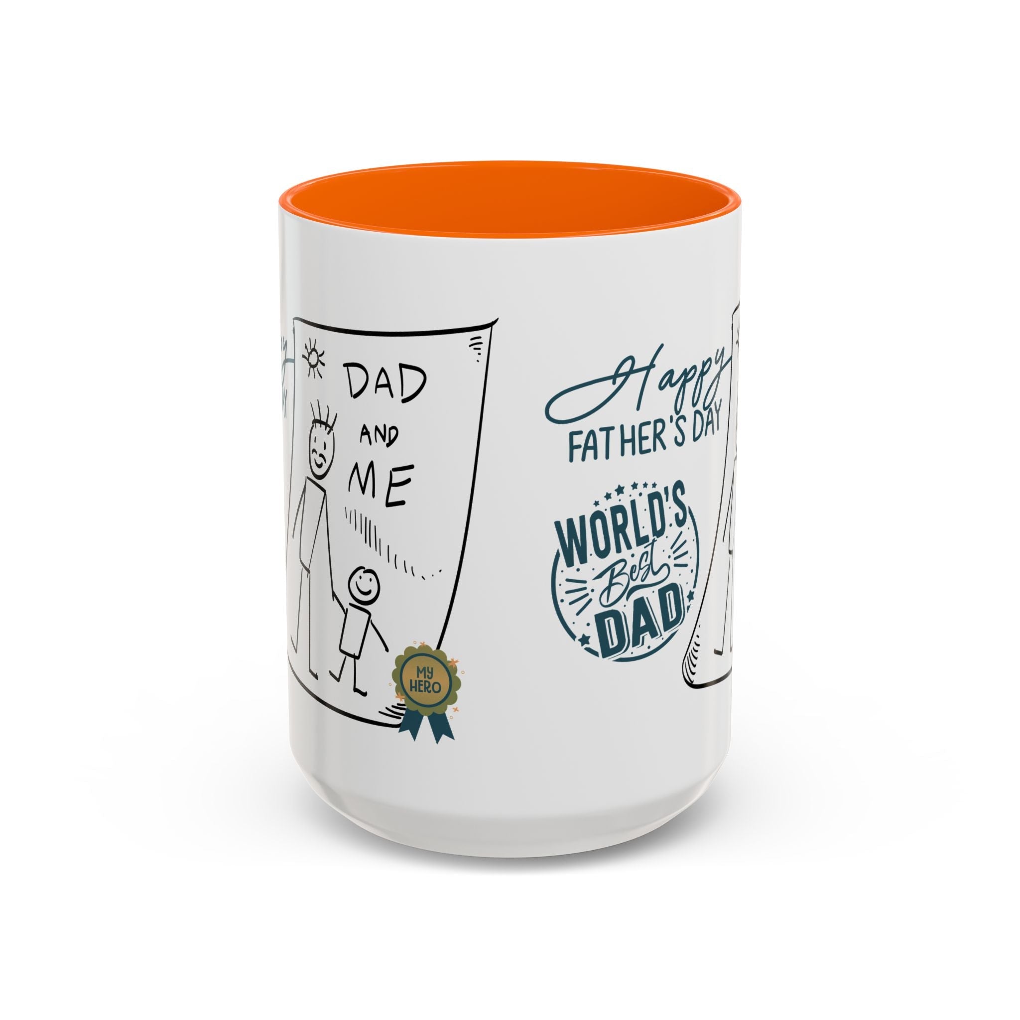 Best Dad Mug Masculine Design Mug Sentimental Fathers Gift Accent Coffee Mug (11, 15oz) - Metamorphosis Creations