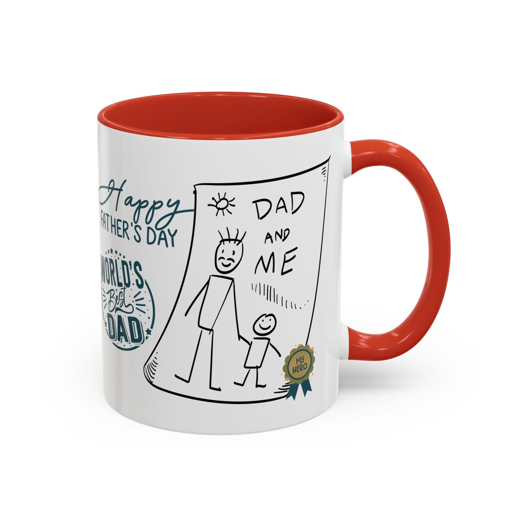 Best Dad Mug Masculine Design Mug Sentimental Fathers Gift Accent Coffee Mug (11, 15oz) - Metamorphosis Creations