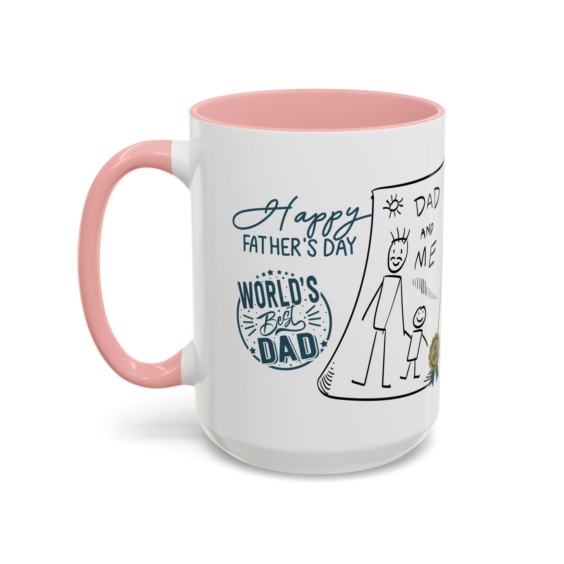 Best Dad Mug Masculine Design Mug Sentimental Fathers Gift Accent Coffee Mug (11, 15oz) - Metamorphosis Creations