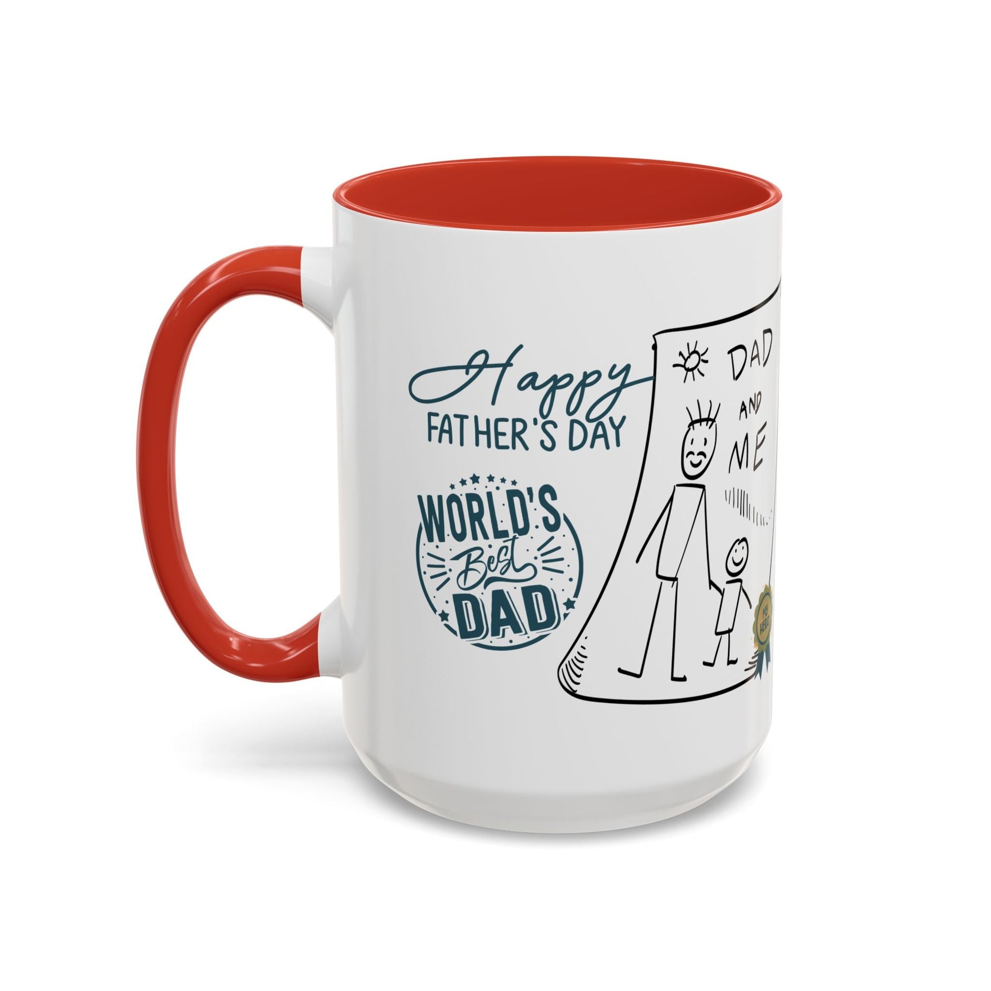 Best Dad Mug Masculine Design Mug Sentimental Fathers Gift Accent Coffee Mug (11, 15oz) - Metamorphosis Creations
