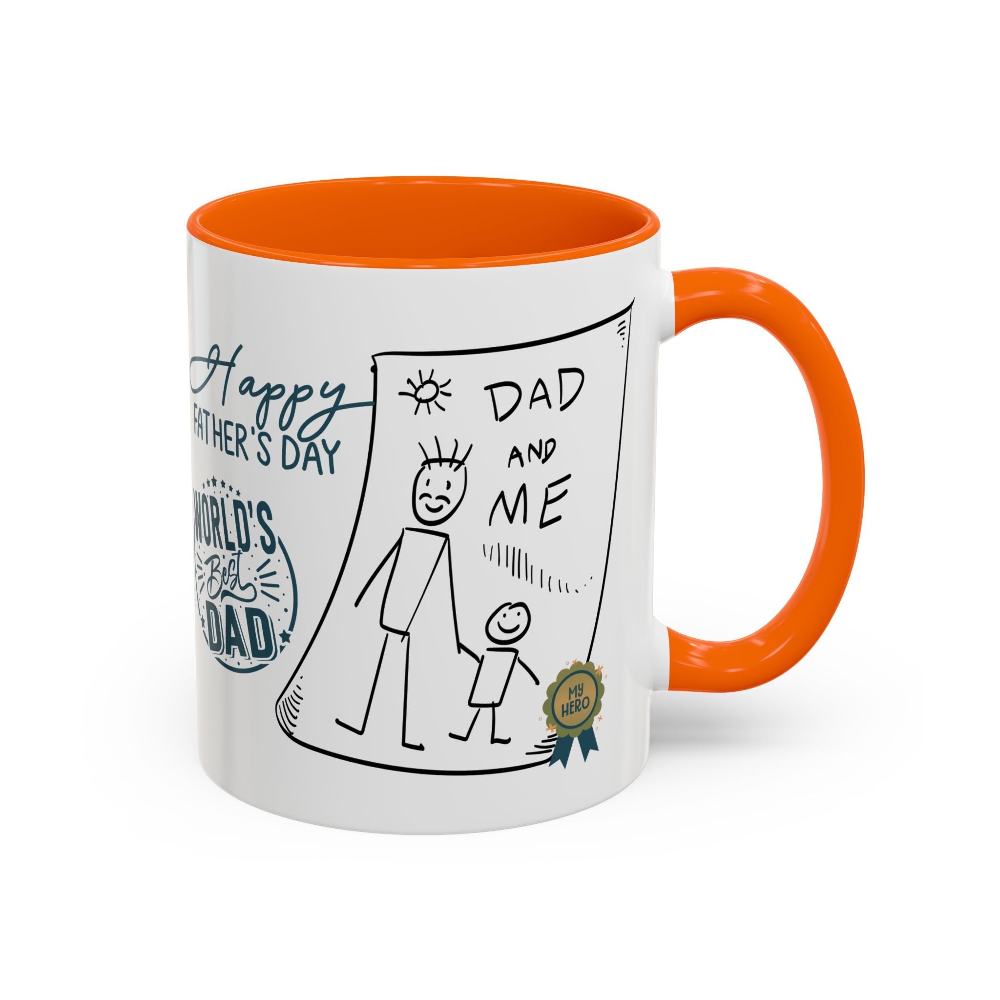 Best Dad Mug Masculine Design Mug Sentimental Fathers Gift Accent Coffee Mug (11, 15oz) - Metamorphosis Creations