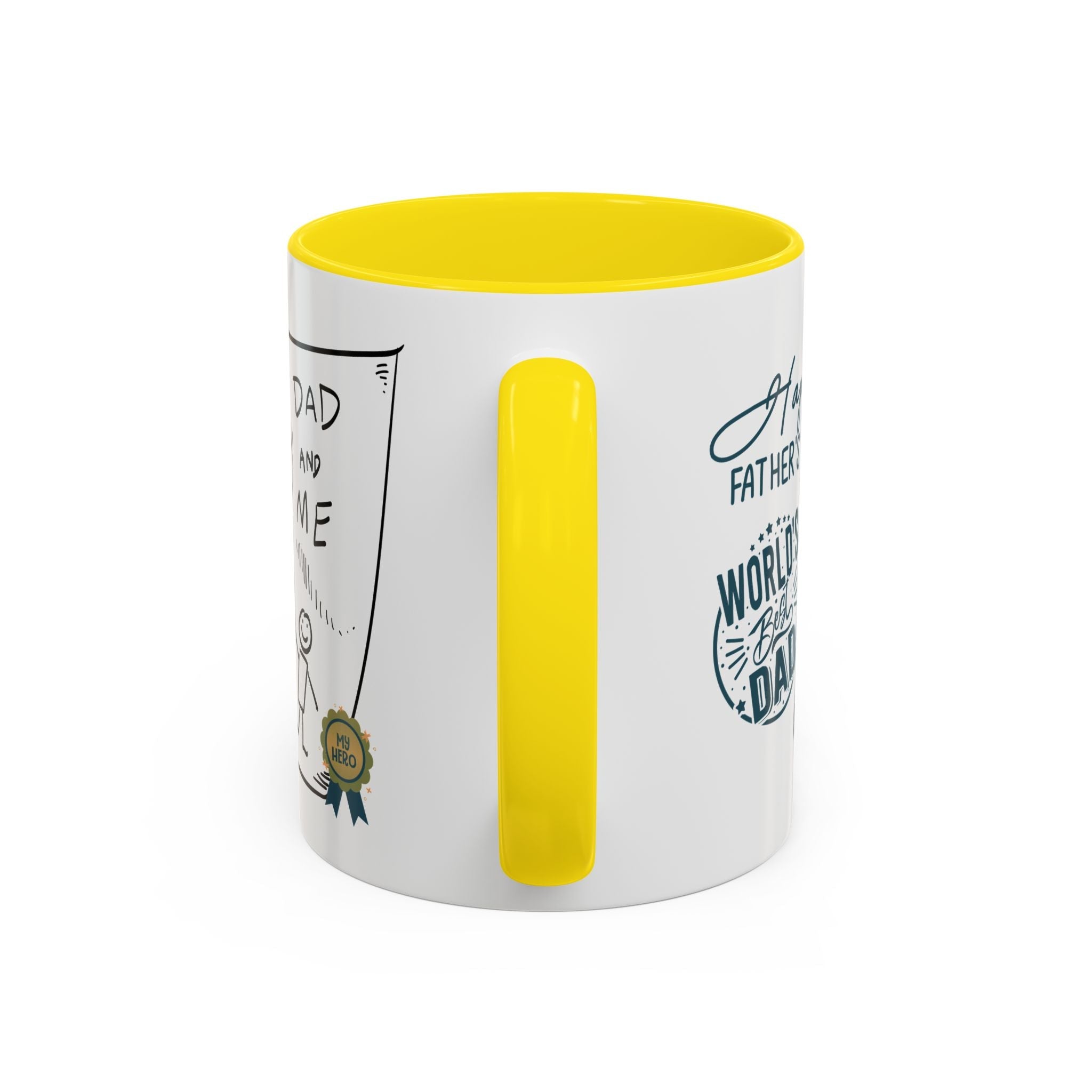 Best Dad Mug Masculine Design Mug Sentimental Fathers Gift Accent Coffee Mug (11, 15oz) - Metamorphosis Creations