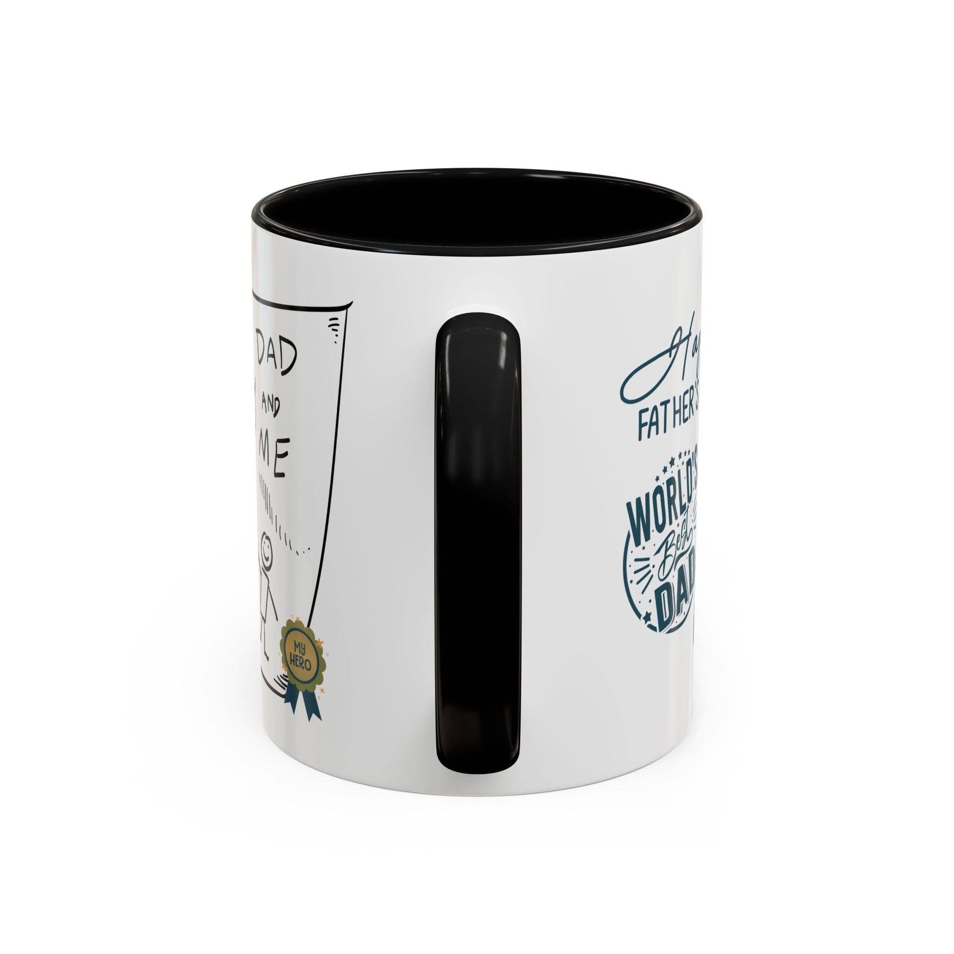 Best Dad Mug Masculine Design Mug Sentimental Fathers Gift Accent Coffee Mug (11, 15oz) - Metamorphosis Creations