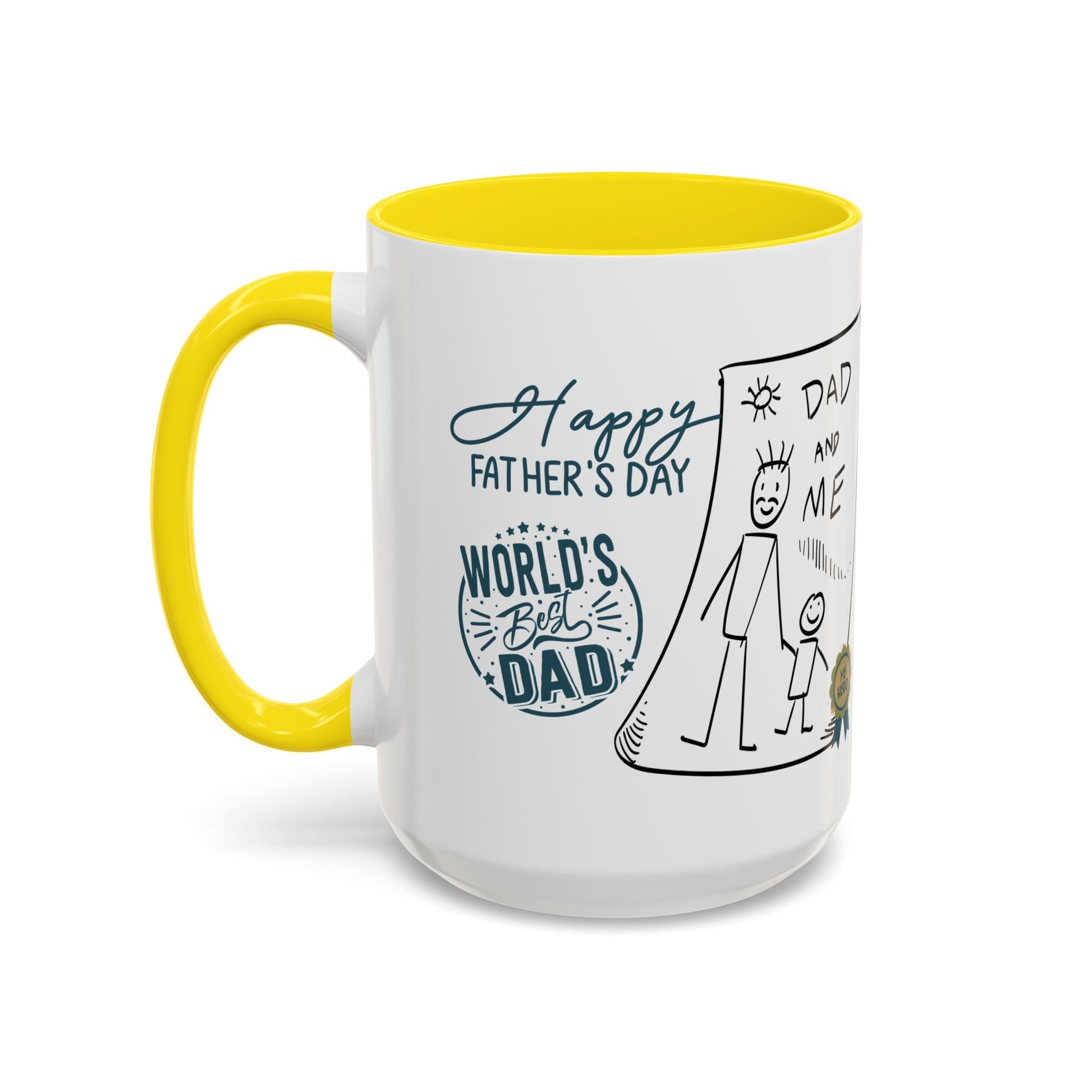 Best Dad Mug Masculine Design Mug Sentimental Fathers Gift Accent Coffee Mug (11, 15oz) - Metamorphosis Creations