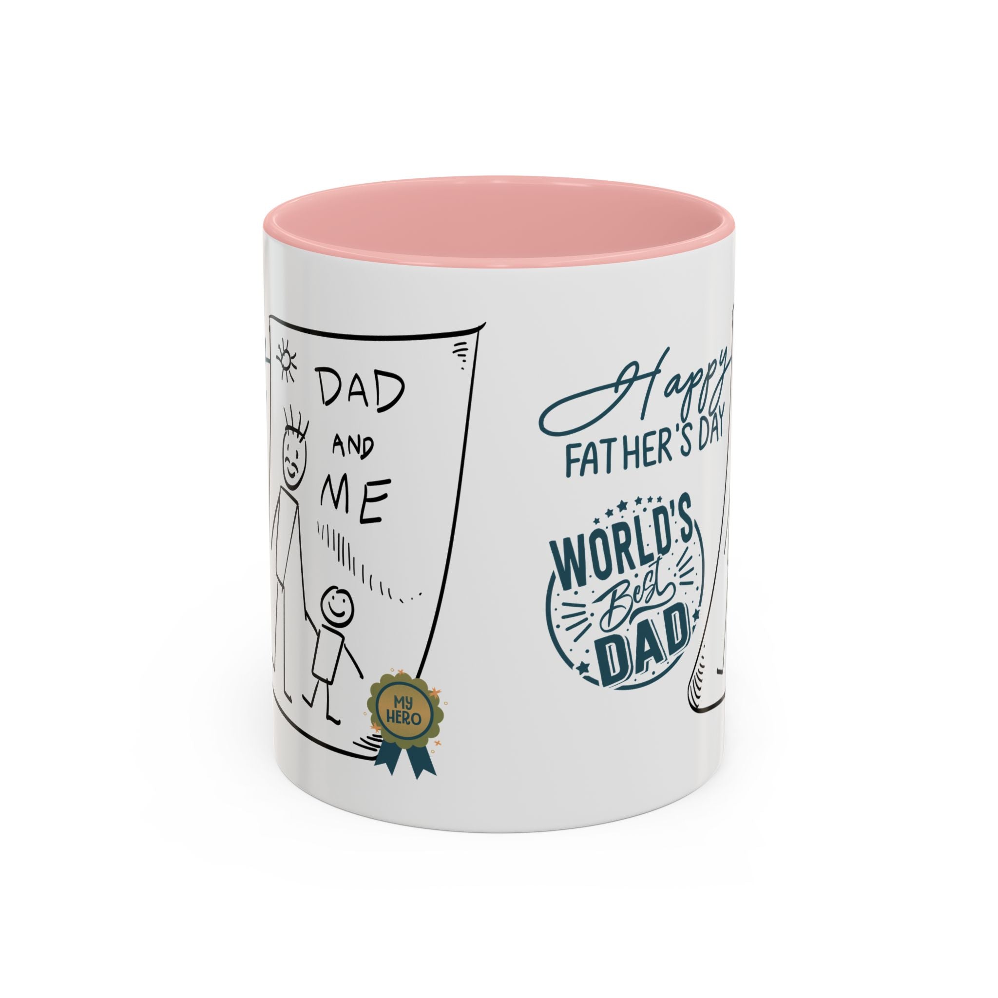 Best Dad Mug Masculine Design Mug Sentimental Fathers Gift Accent Coffee Mug (11, 15oz) - Metamorphosis Creations