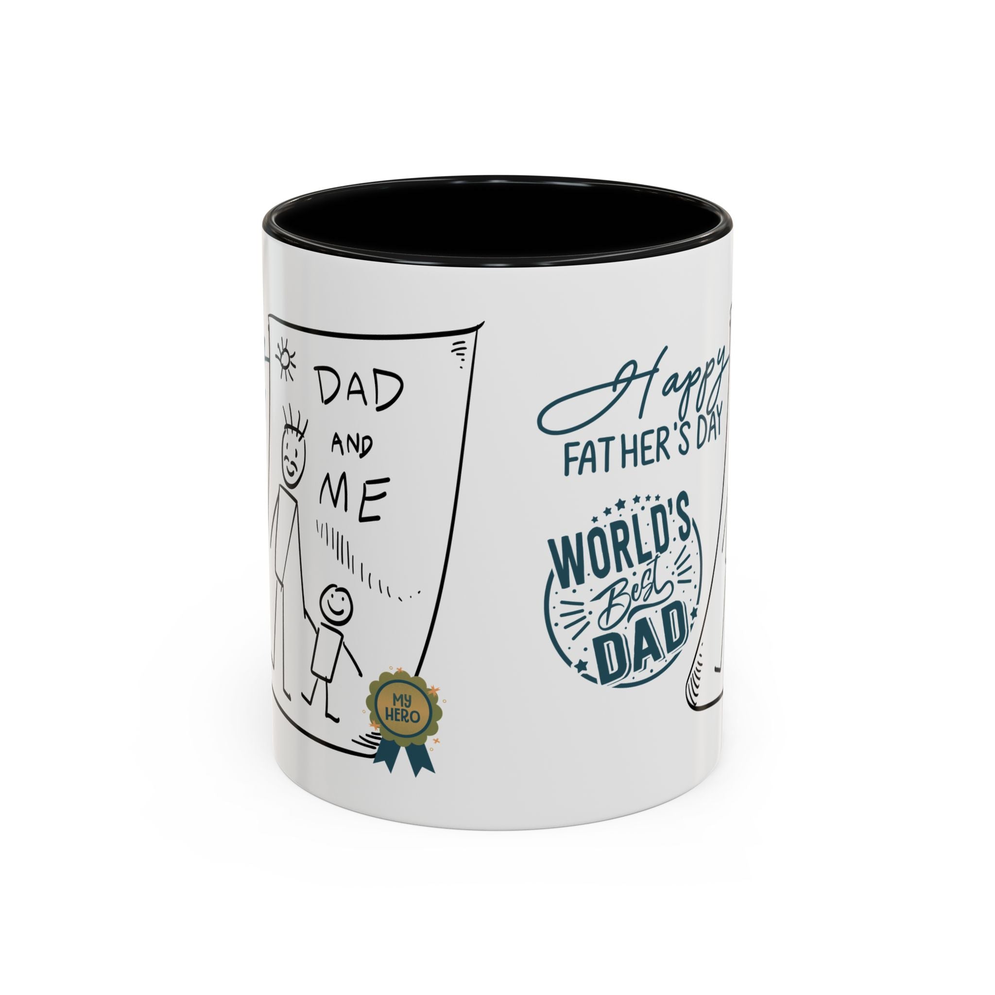 Best Dad Mug Masculine Design Mug Sentimental Fathers Gift Accent Coffee Mug (11, 15oz) - Metamorphosis Creations