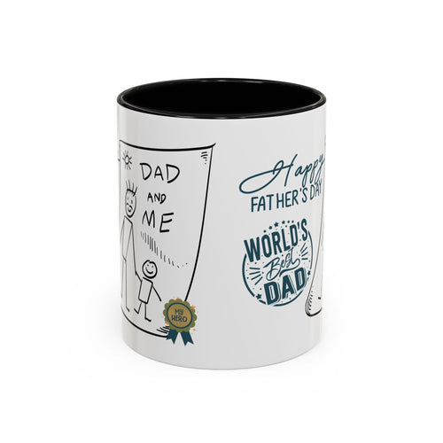 Best Dad Mug Masculine Design Mug Sentimental Fathers Gift Accent Coffee Mug (11, 15oz) - Metamorphosis Creations