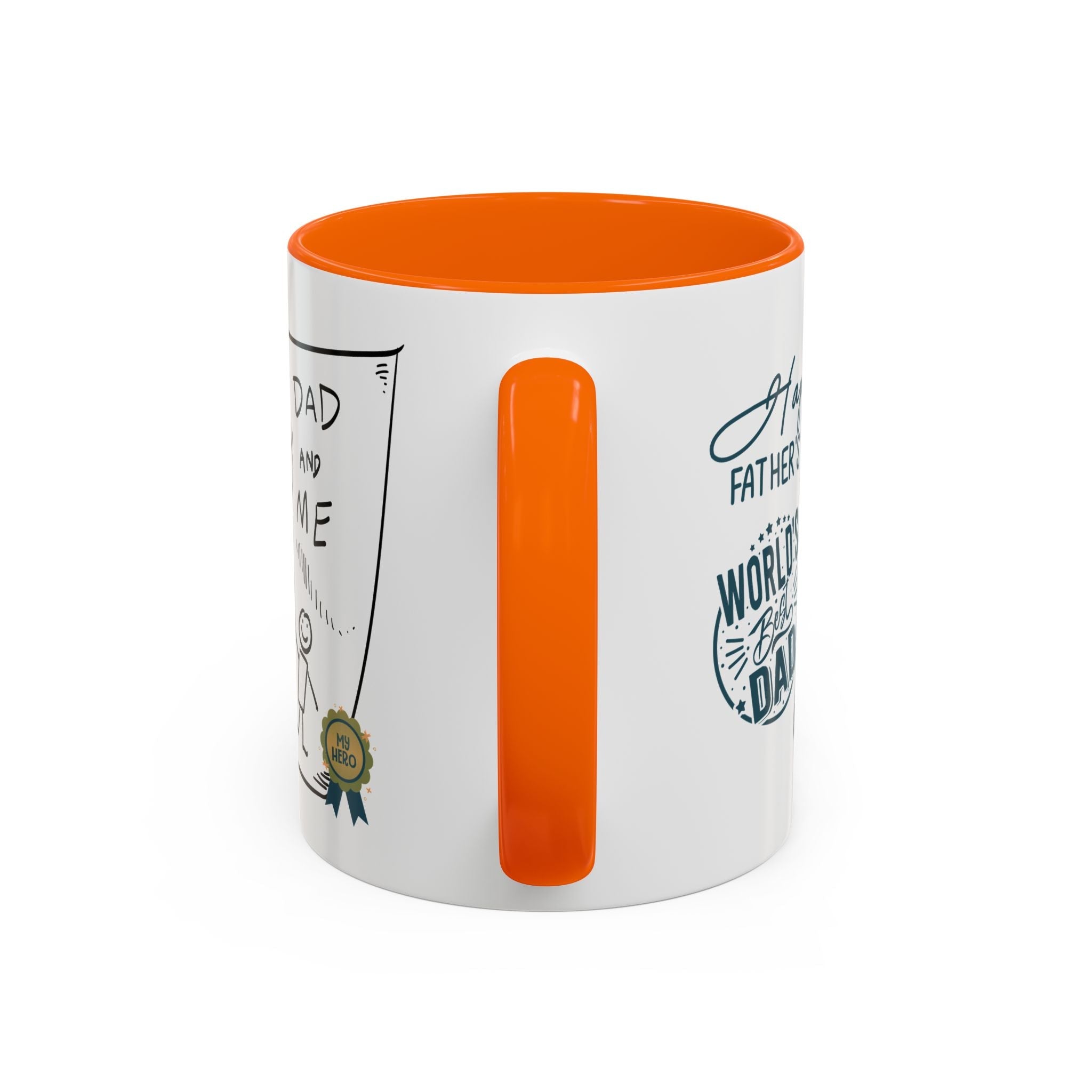 Best Dad Mug Masculine Design Mug Sentimental Fathers Gift Accent Coffee Mug (11, 15oz) - Metamorphosis Creations
