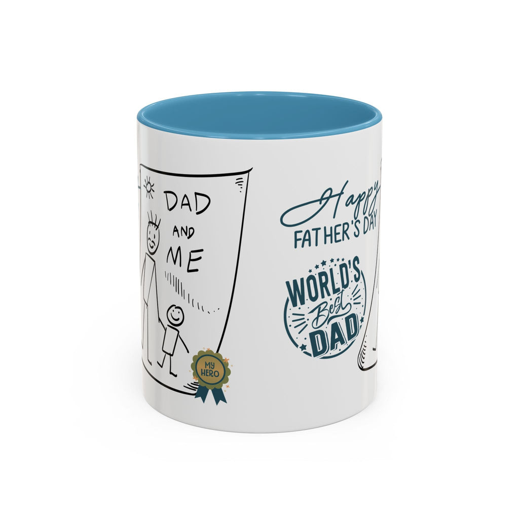 Best Dad Mug Masculine Design Mug Sentimental Fathers Gift Accent Coffee Mug (11, 15oz) - Metamorphosis Creations