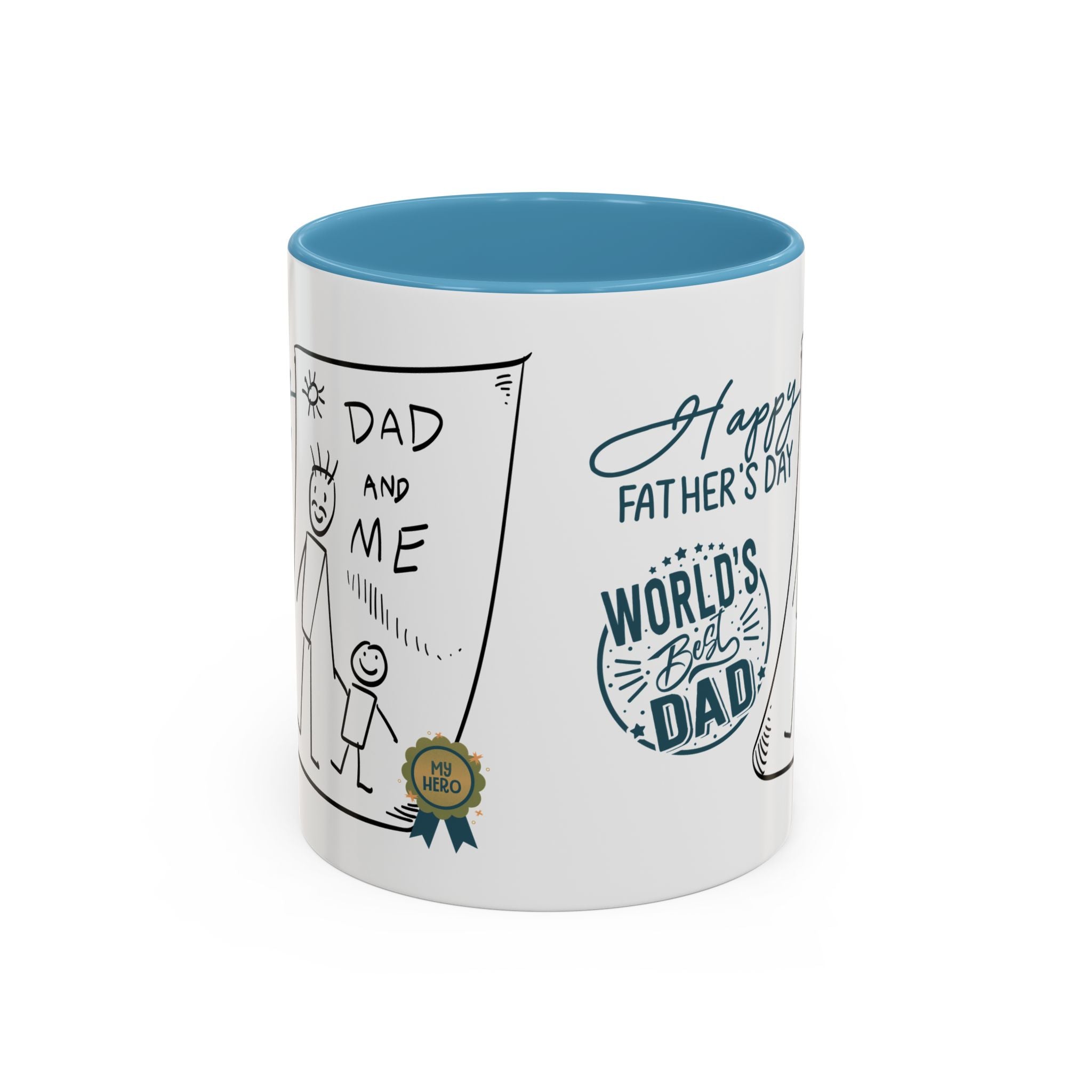 Best Dad Mug Masculine Design Mug Sentimental Fathers Gift Accent Coffee Mug (11, 15oz) - Metamorphosis Creations