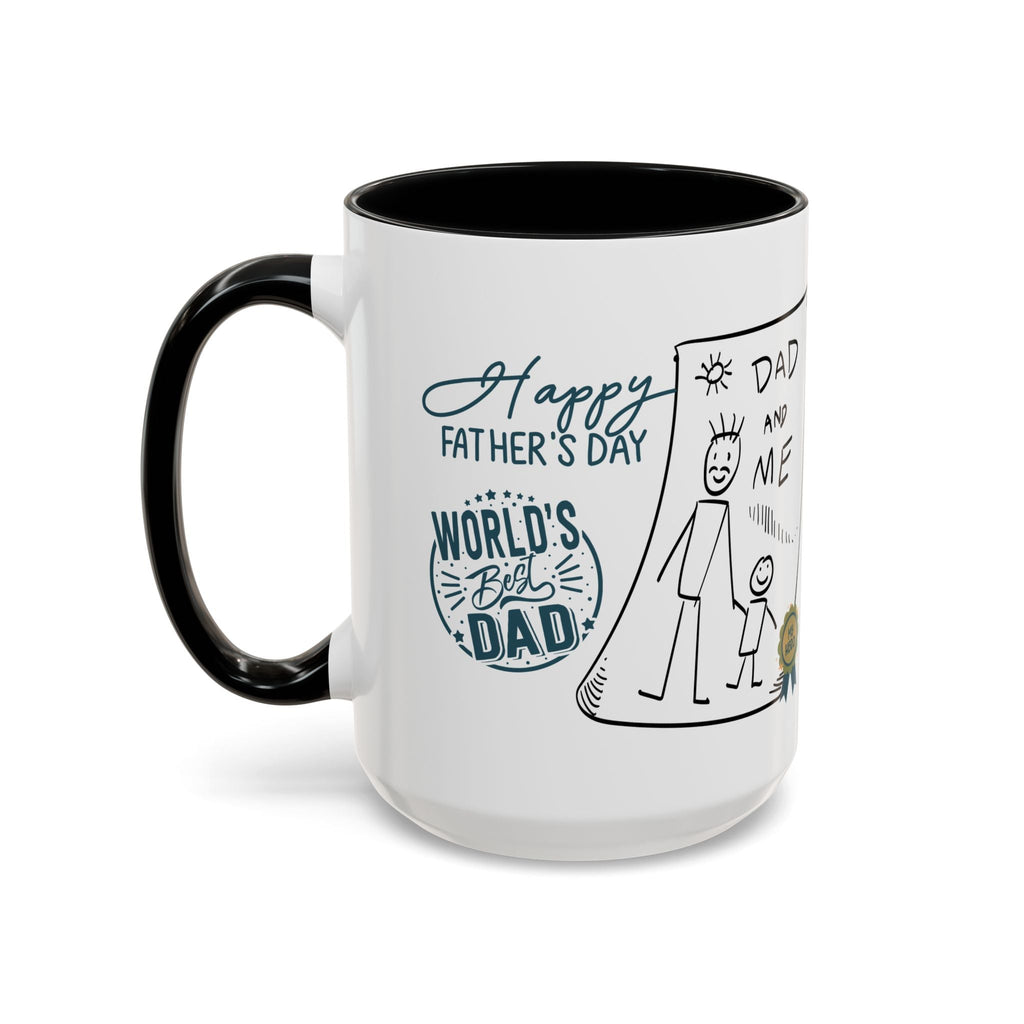 Best Dad Mug Masculine Design Mug Sentimental Fathers Gift Accent Coffee Mug (11, 15oz) - Metamorphosis Creations
