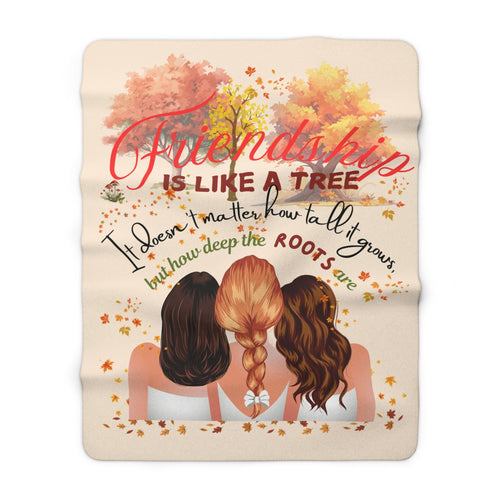 Best Friends Quote Throw, Friendship Gift, Cozy Bedding, Personalized Warm Cover, Custom Quote Bedspread - Metamorphosis Creations
