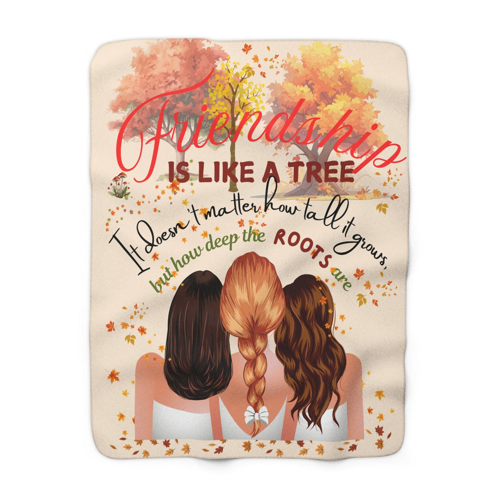 Best Friends Quote Throw, Friendship Gift, Cozy Bedding, Personalized Warm Cover, Custom Quote Bedspread - Metamorphosis Creations