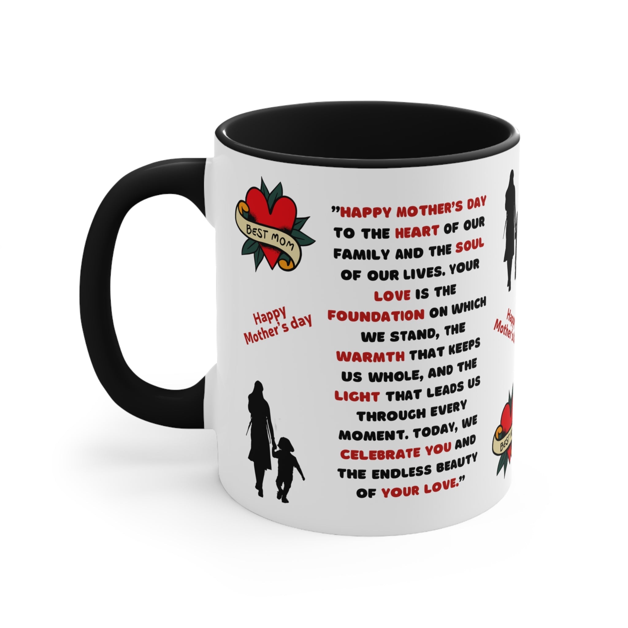 Best Mom Mug Mom Appreciation Mug Loving Mom Gift Accent Mugs - Metamorphosis Creations