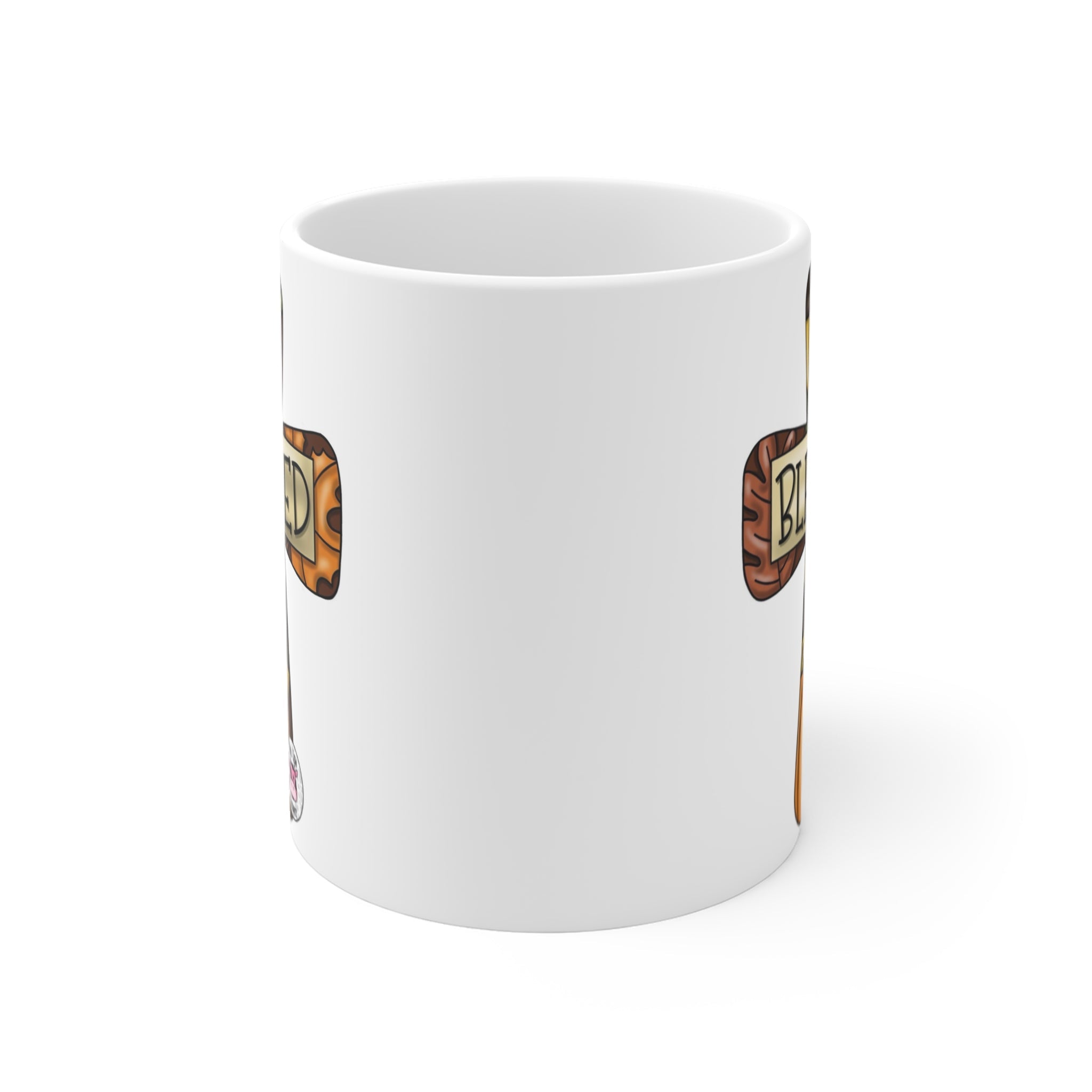 Blessed Fall Themed Mug, Perfect Gift for Thanksgiving, Christian Decor, Cozy Home Vibes, Cross Design, Pumpkin Lover's Mug - Metamorphosis Creations