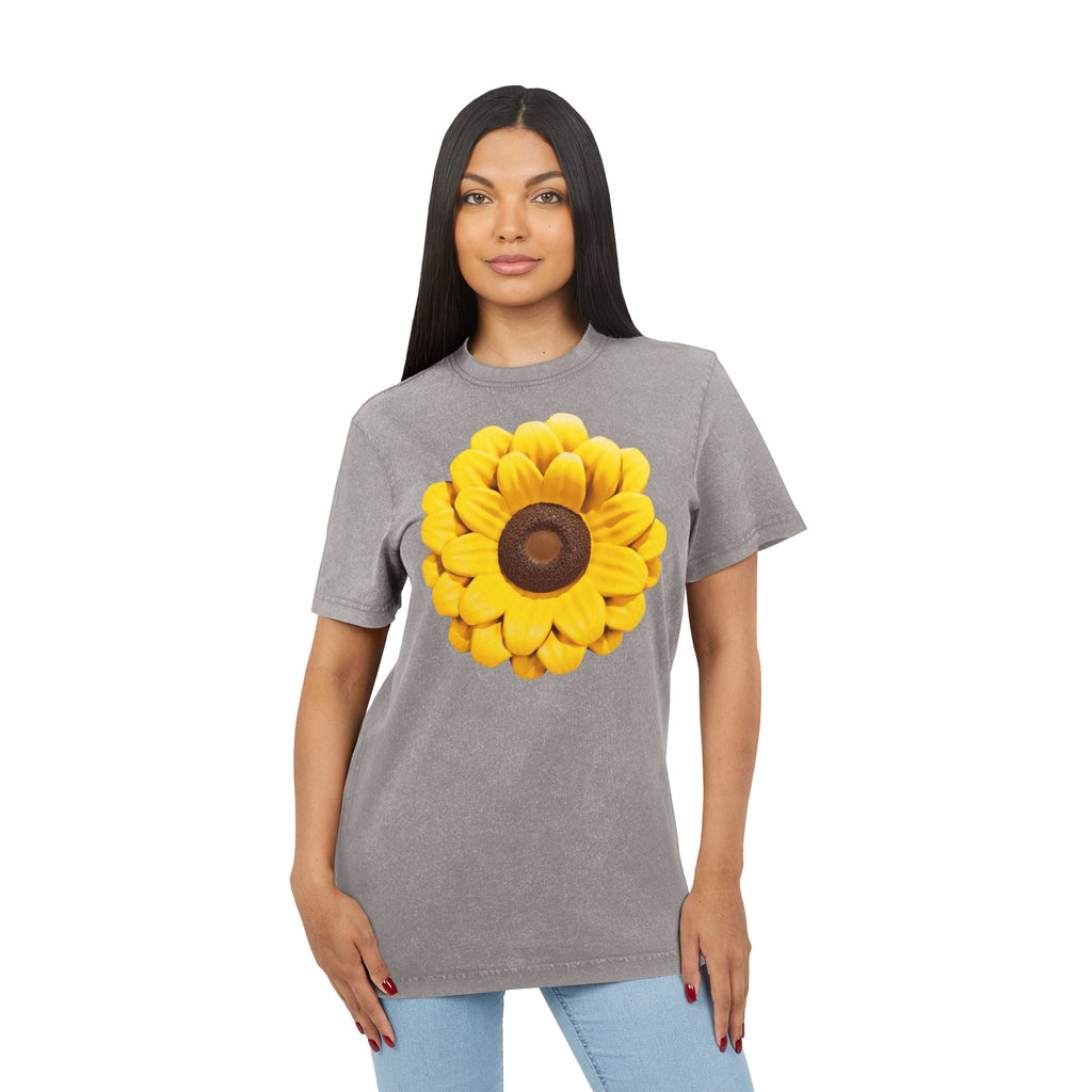 Bloom Boldly in Every Season Acid Washed Floral Tee, Vintage Style Shirt, Boho Chic Top, Gift for Her, Summer Fashion, Casual Everyday Wear - Metamorphosis Creations
