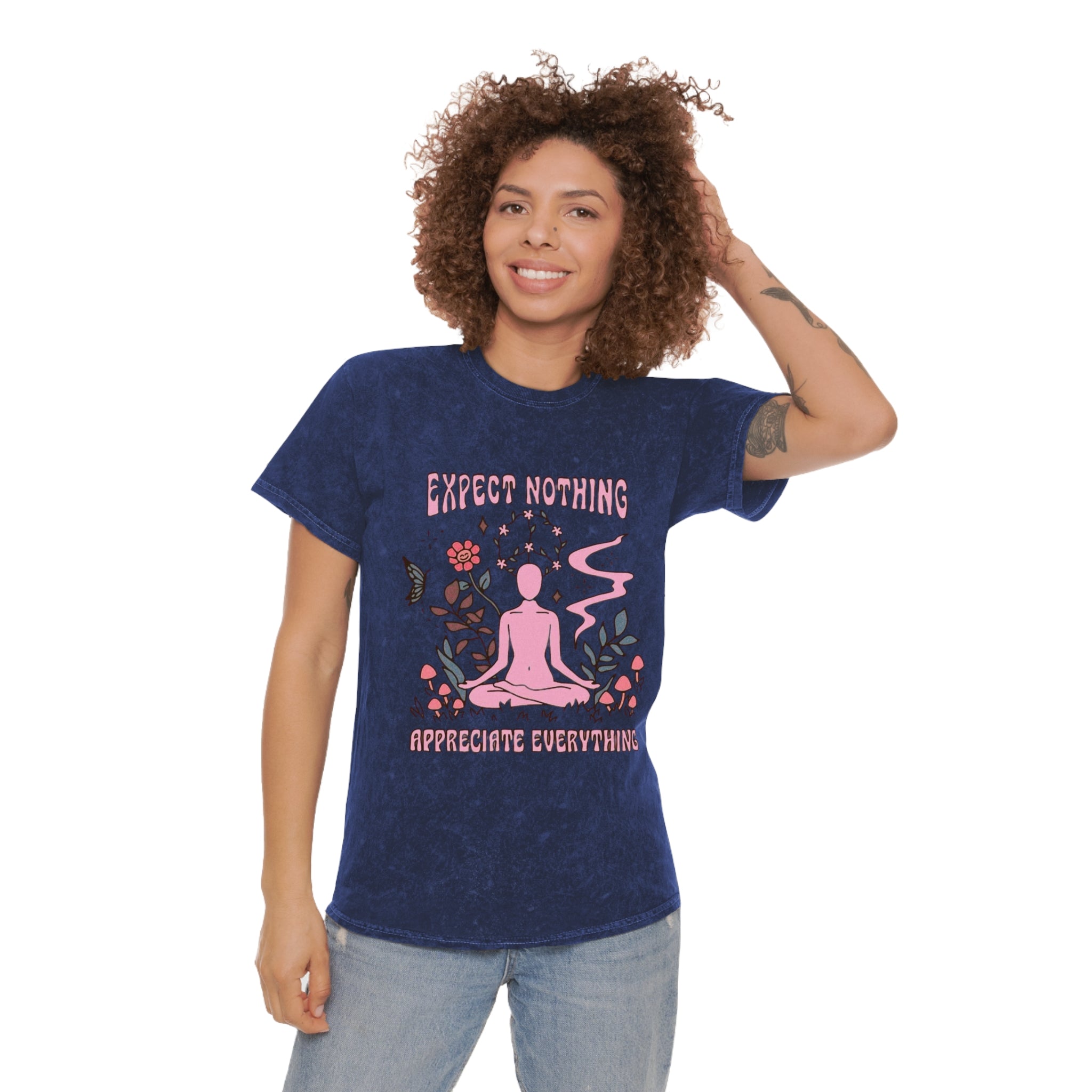 Bohemian Soul, Mindful Zen Mineral , Relaxed Vibe Tee, Gift for Yogis, Spiritual Apparel, Meditation Shirt, Bohemian Fashion - Metamorphosis Creations