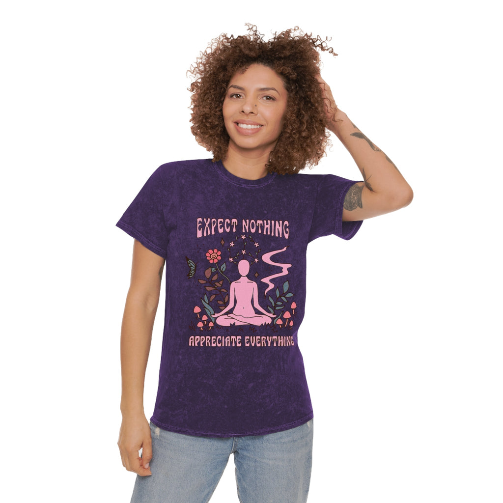 Bohemian Soul, Mindful Zen Mineral , Relaxed Vibe Tee, Gift for Yogis, Spiritual Apparel, Meditation Shirt, Bohemian Fashion - Metamorphosis Creations