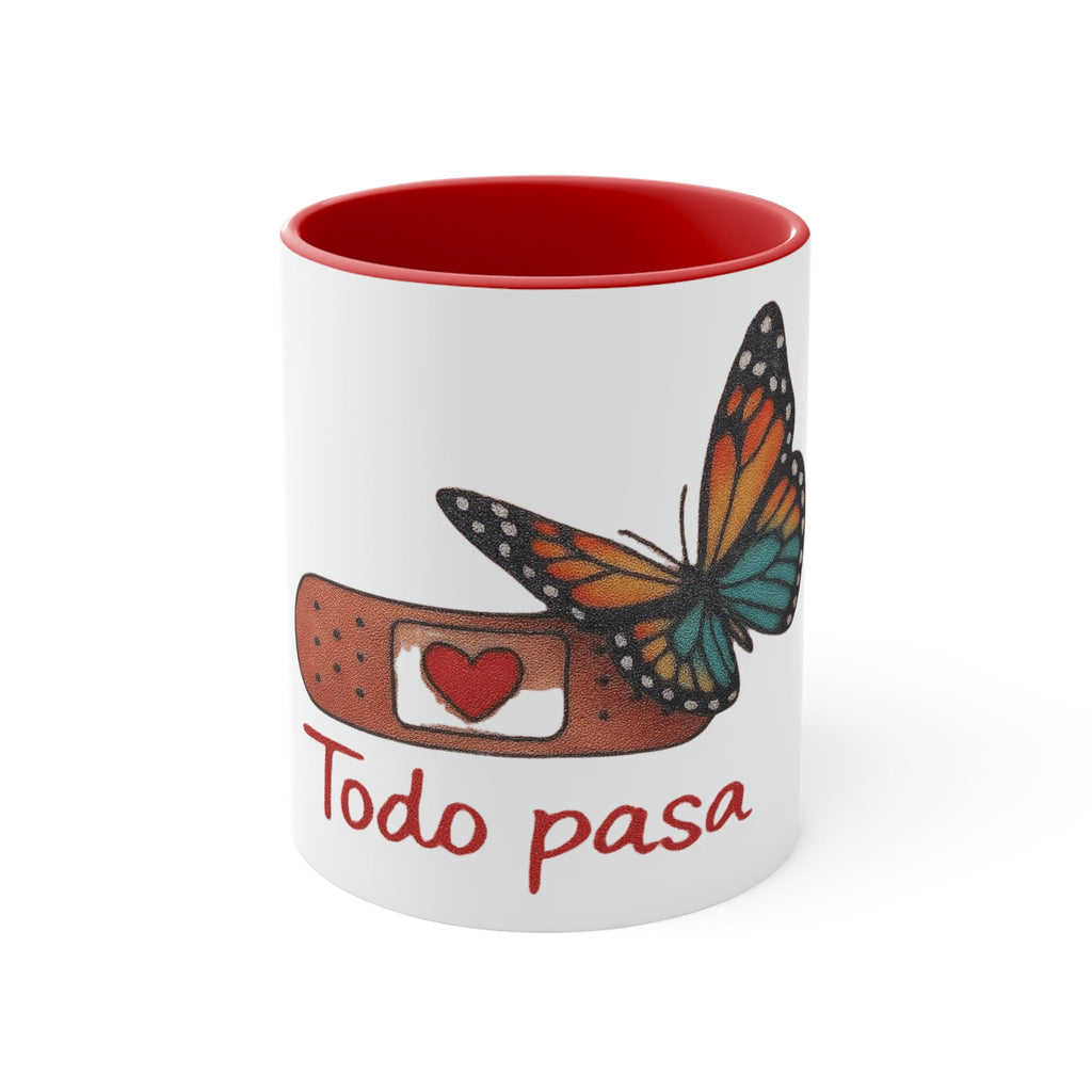 Boho Hippie Mugs for Free Spirits 🌞☕ Butterfly & Band - Aid Empowerment Mug - Inspirational Coffee Cup, Gift for Friends, Self - Care, Motivational, Encouragement, Home Decor - Metamorphosis Creations