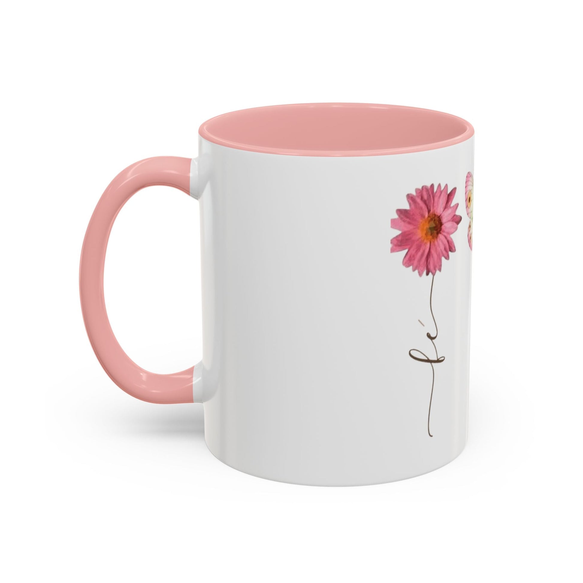 Boho Hippie Mugs for Free Spirits Inspirational Accent Coffee Mug, Flower & Butterfly Design, Hopeful Gift, Morning Coffee, Floral Tea Cup - Metamorphosis Creations