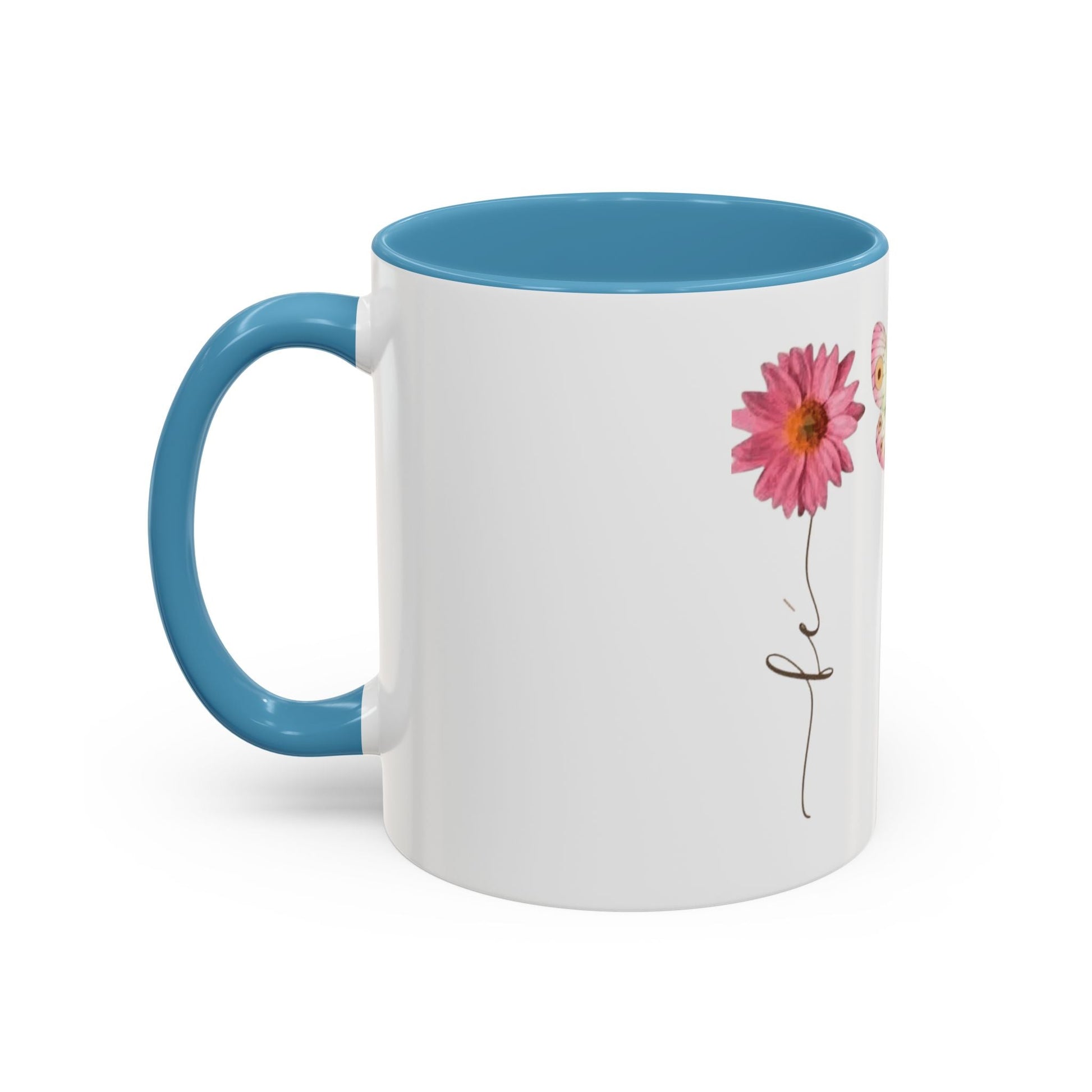 Boho Hippie Mugs for Free Spirits Inspirational Accent Coffee Mug, Flower & Butterfly Design, Hopeful Gift, Morning Coffee, Floral Tea Cup - Metamorphosis Creations