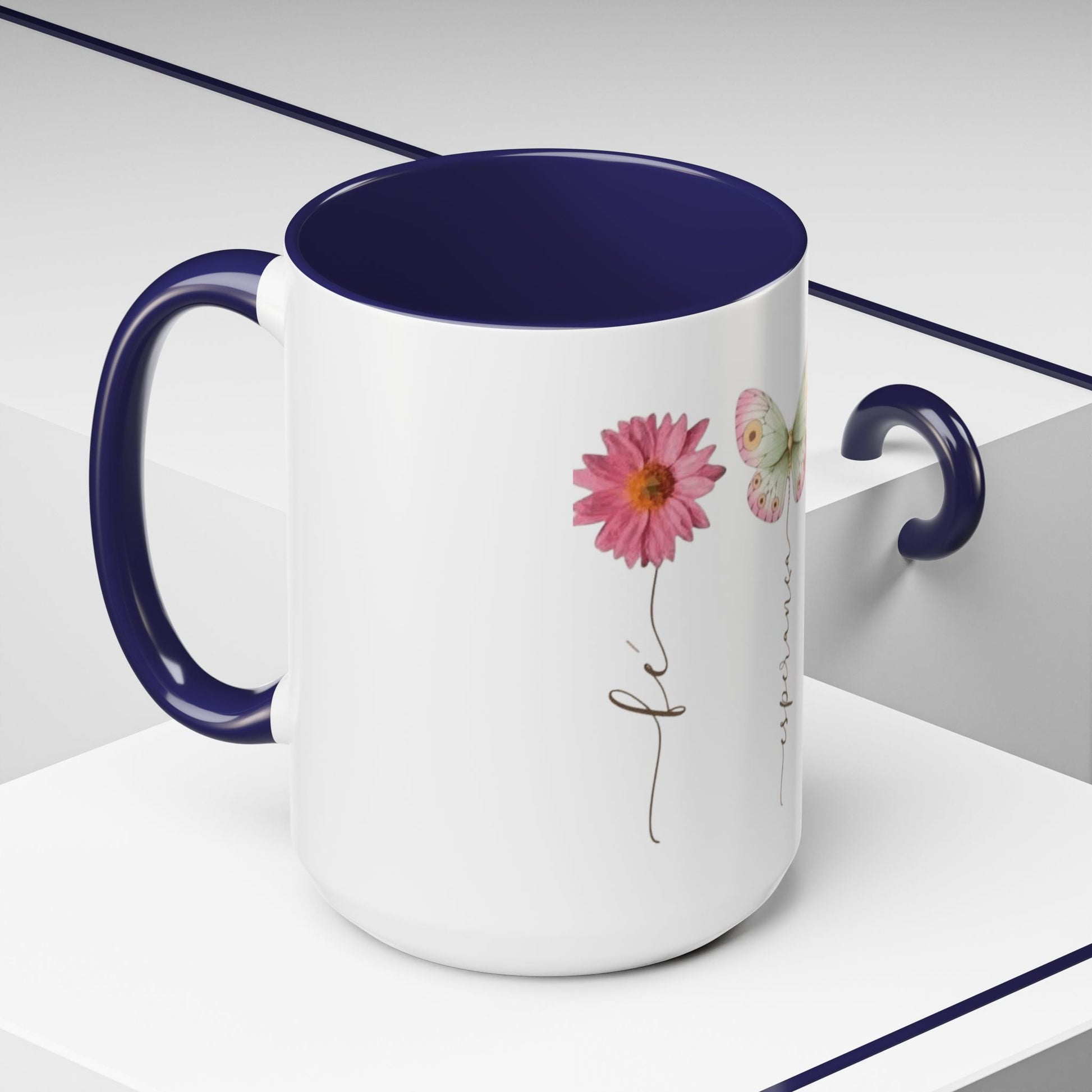 Boho Hippie Mugs for Free Spirits Inspirational Accent Coffee Mug, Flower & Butterfly Design, Hopeful Gift, Morning Coffee, Floral Tea Cup - Metamorphosis Creations