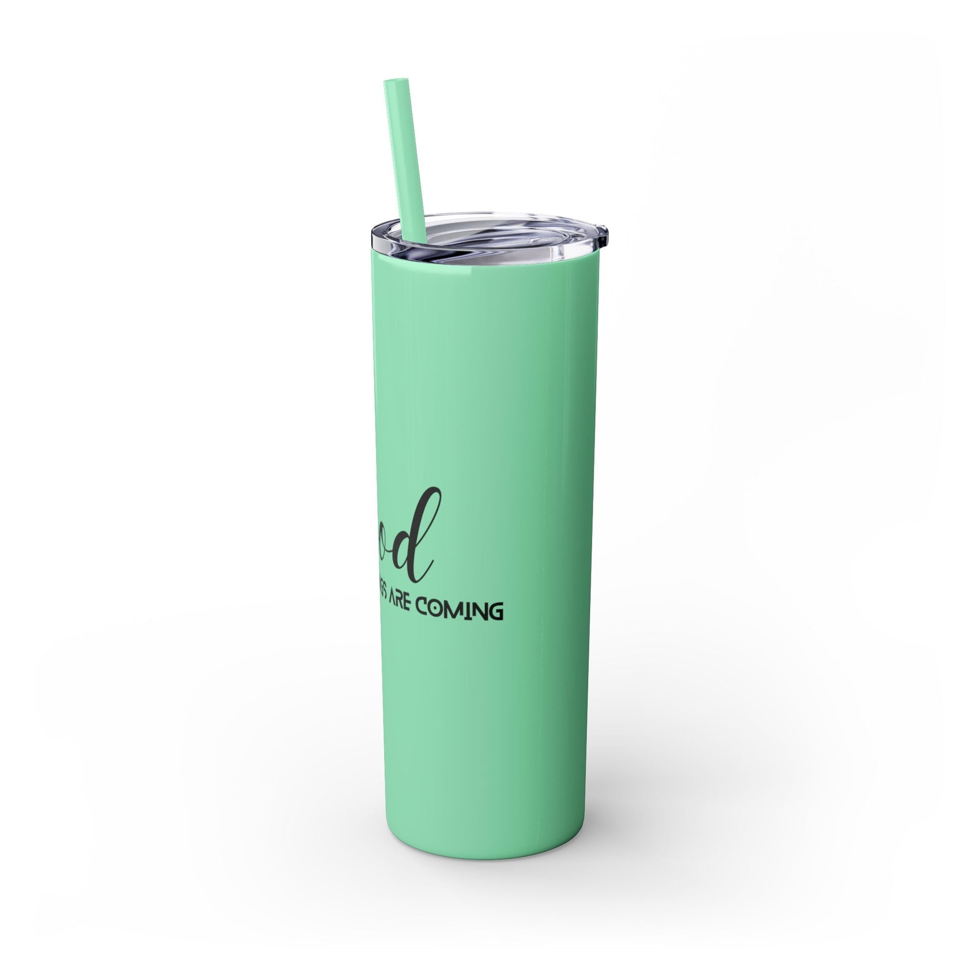 Boho Hippie Mugs for Free Spirits Skinny Tumbler with Straw, 20oz - Metamorphosis Creations