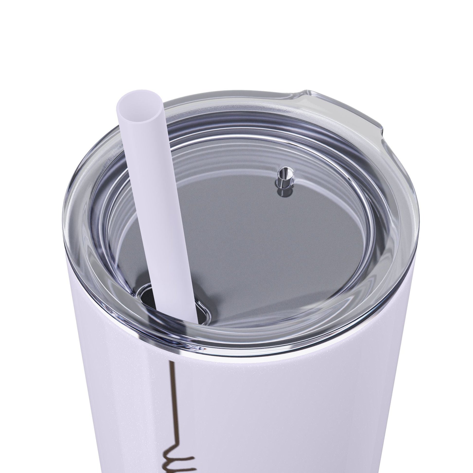 Boho Hippie Mugs for Free Spirits Skinny Tumbler with Straw, 20oz - Metamorphosis Creations