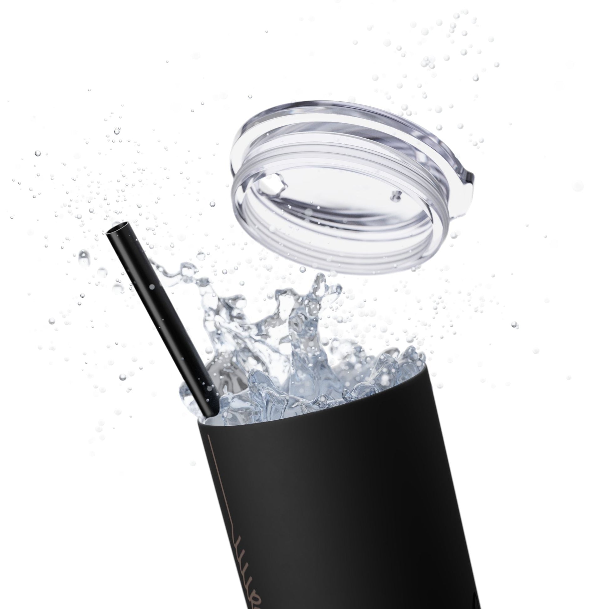 Boho Hippie Mugs for Free Spirits Skinny Tumbler with Straw, 20oz - Metamorphosis Creations