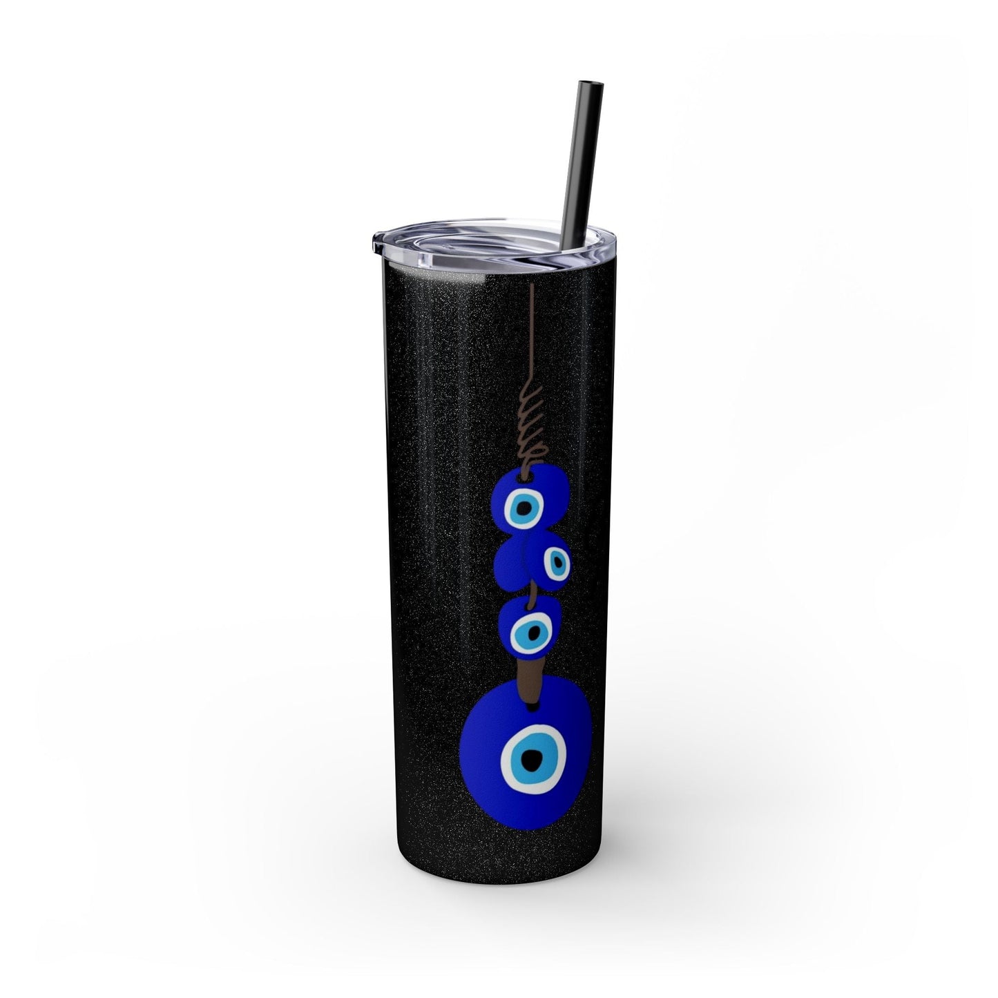 Boho Hippie Mugs for Free Spirits Skinny Tumbler with Straw, 20oz - Metamorphosis Creations