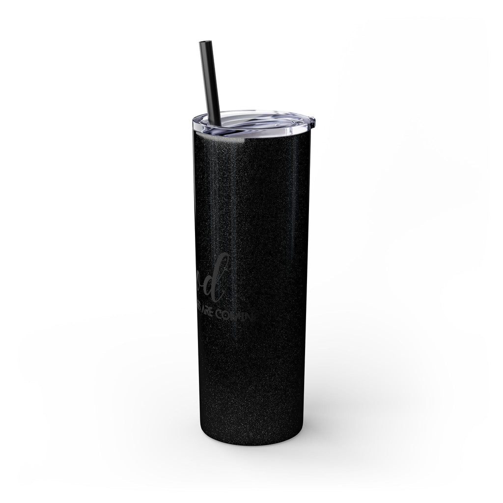 Boho Hippie Mugs for Free Spirits Skinny Tumbler with Straw, 20oz - Metamorphosis Creations