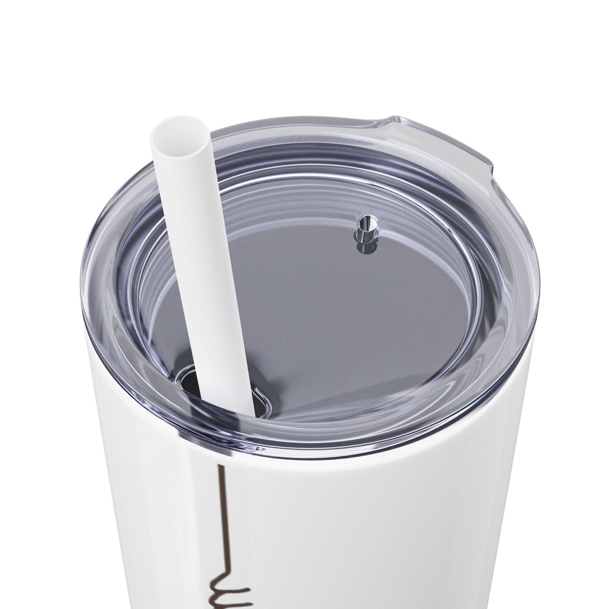 Boho Hippie Mugs for Free Spirits Skinny Tumbler with Straw, 20oz - Metamorphosis Creations