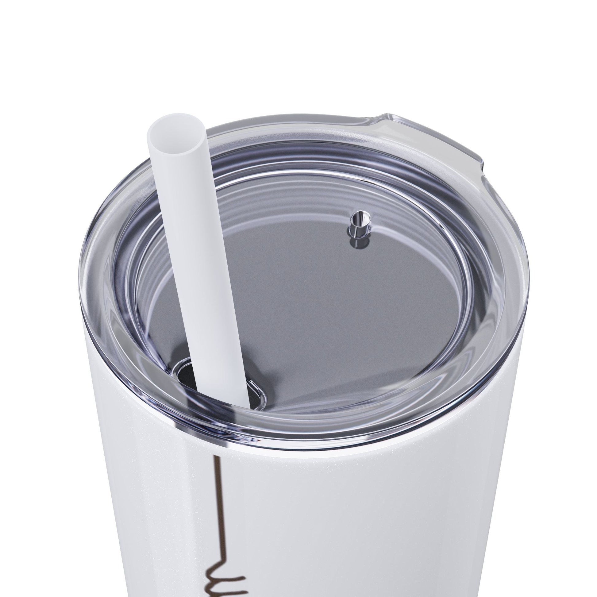Boho Hippie Mugs for Free Spirits Skinny Tumbler with Straw, 20oz - Metamorphosis Creations