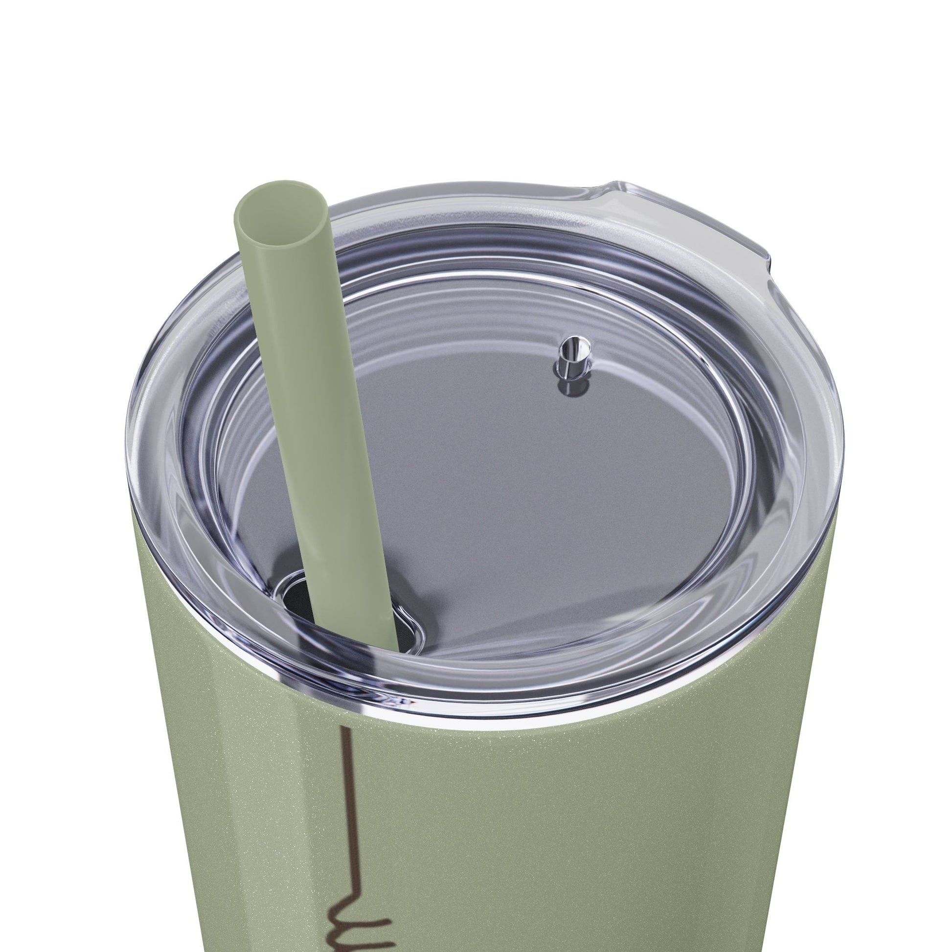 Boho Hippie Mugs for Free Spirits Skinny Tumbler with Straw, 20oz - Metamorphosis Creations